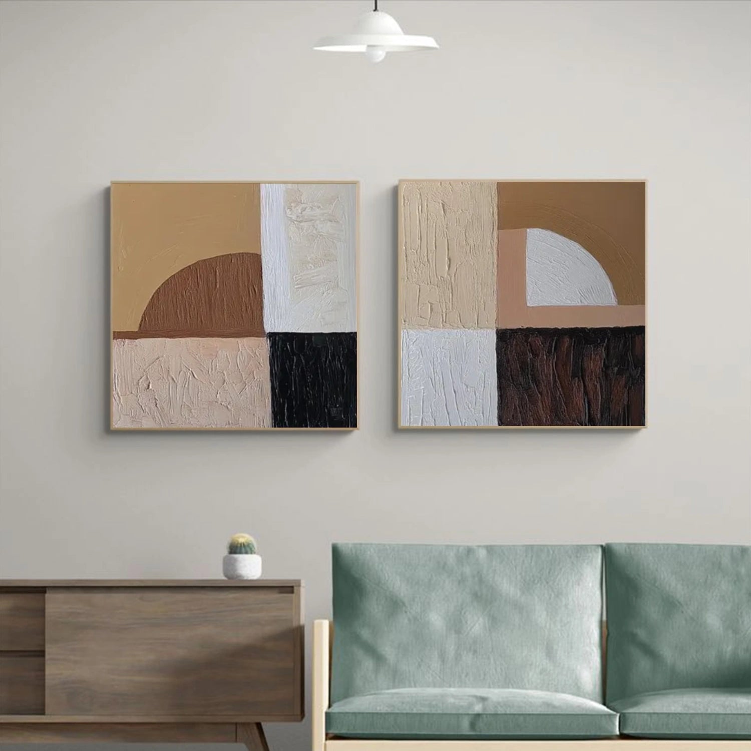 Abstract Textured Wall Art Set of 2 #AW155
