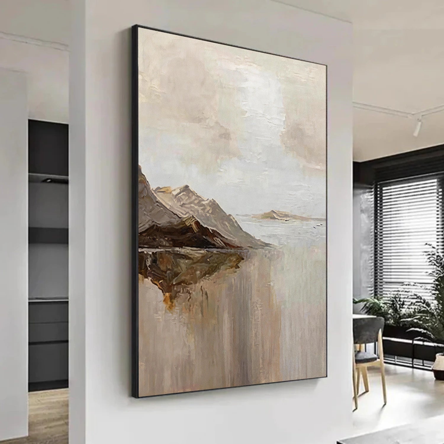 Abstract Mountain Canvas Art #WT260