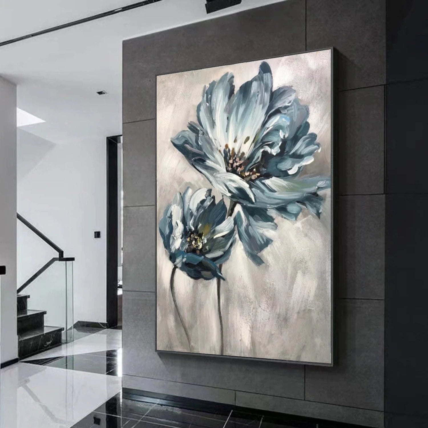 Tree And Flower Abstract Wall Art #TF157