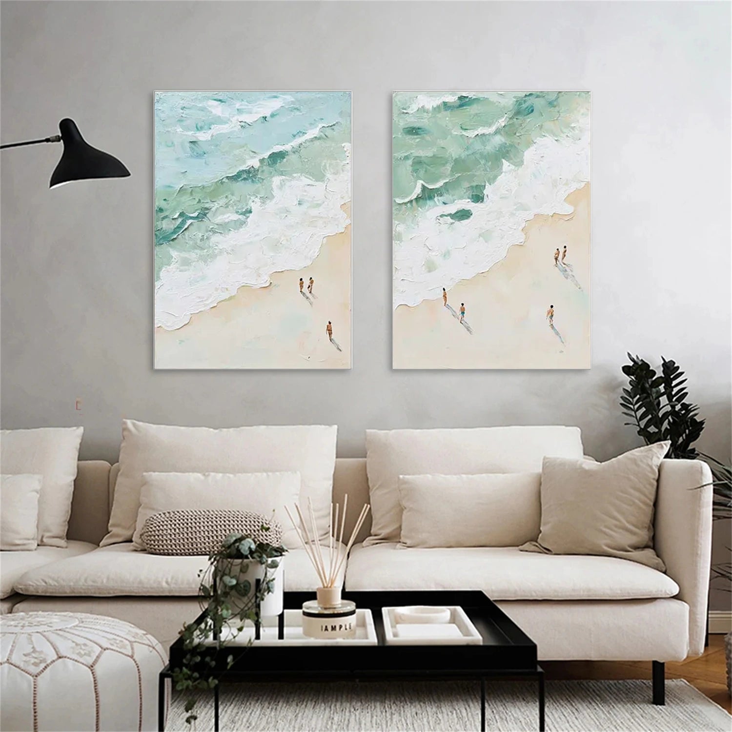 Sky And Ocean Painting Set of 2 #SO232