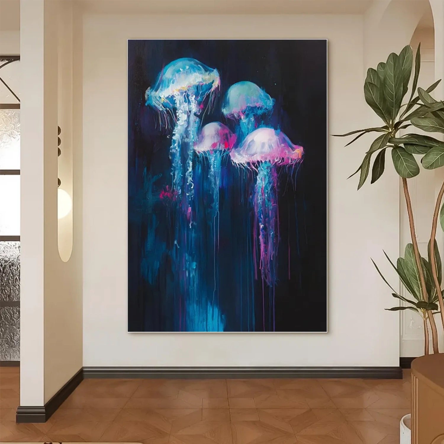 Abstract Animal Art Jellyfish Wall Art #AT024