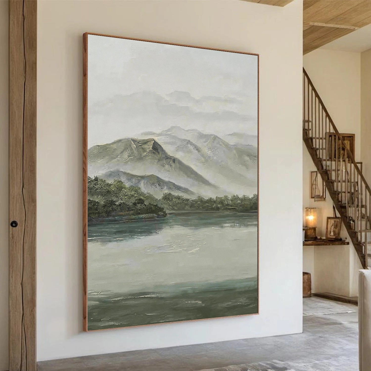 Abstract Mountain Canvas Art #WT261
