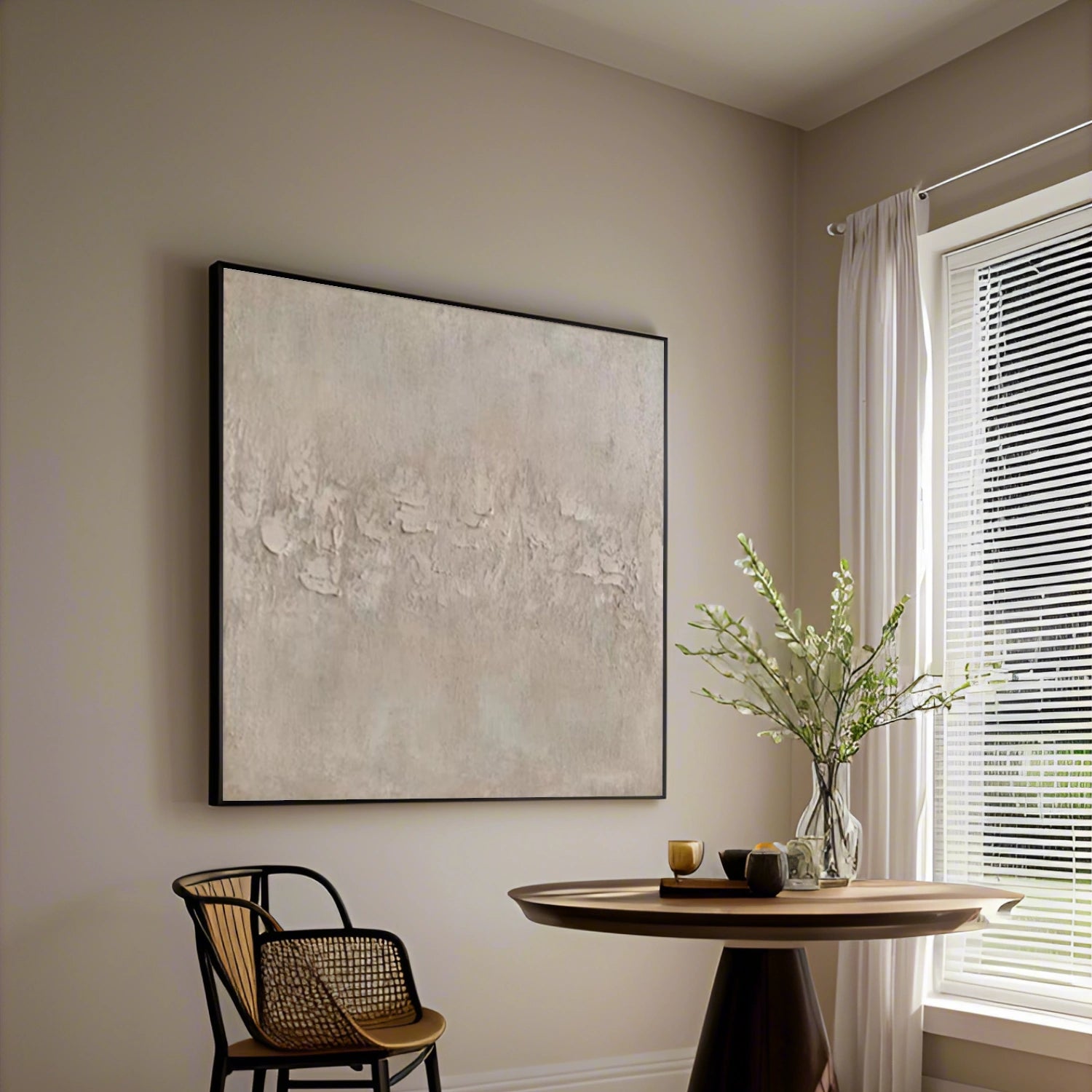 Beige Abstract Wall Art #AW139