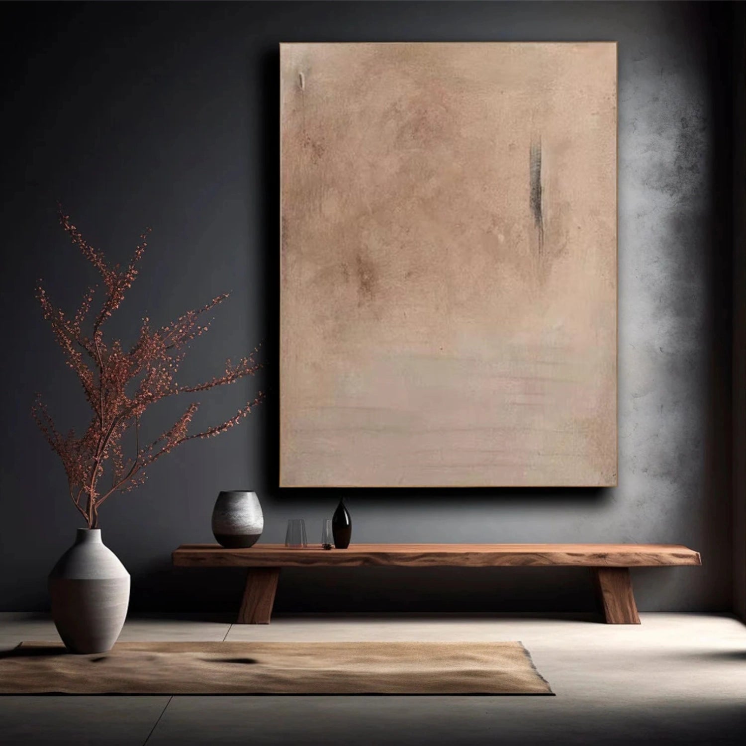 Wabi Sabi Abstract Canvas Art #WA212