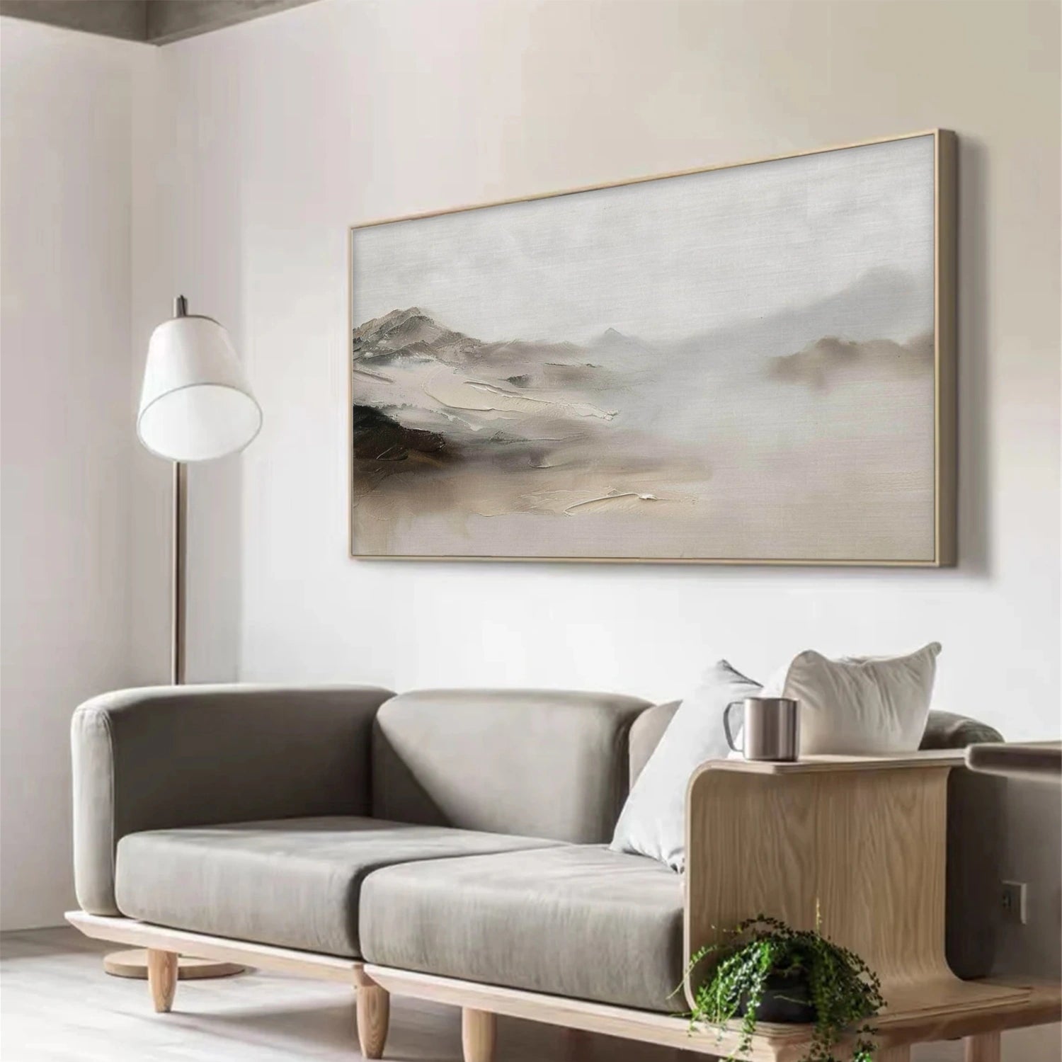 Abstract Mountain Canvas Art #WT257