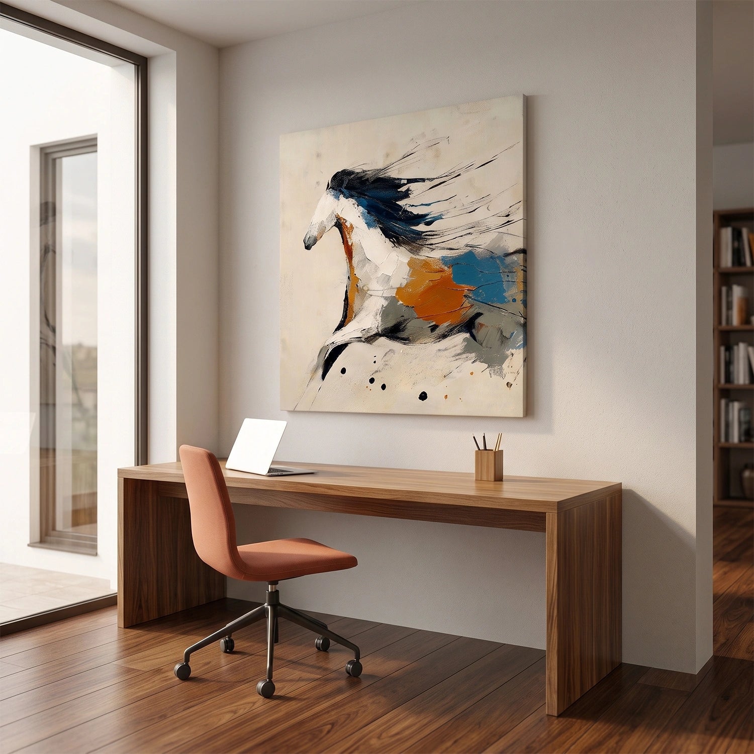 Abstract Animal Art Horse Wall Art #AT083