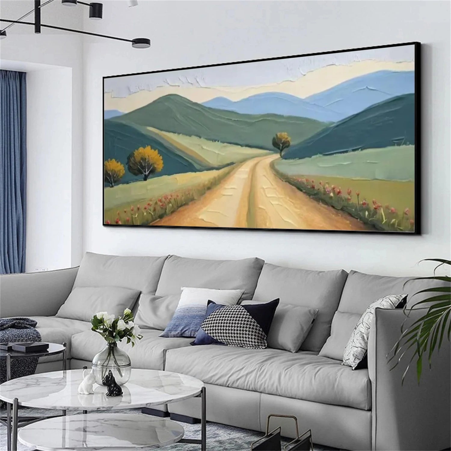 Abstract Mountain Textured Wall Art #WT232