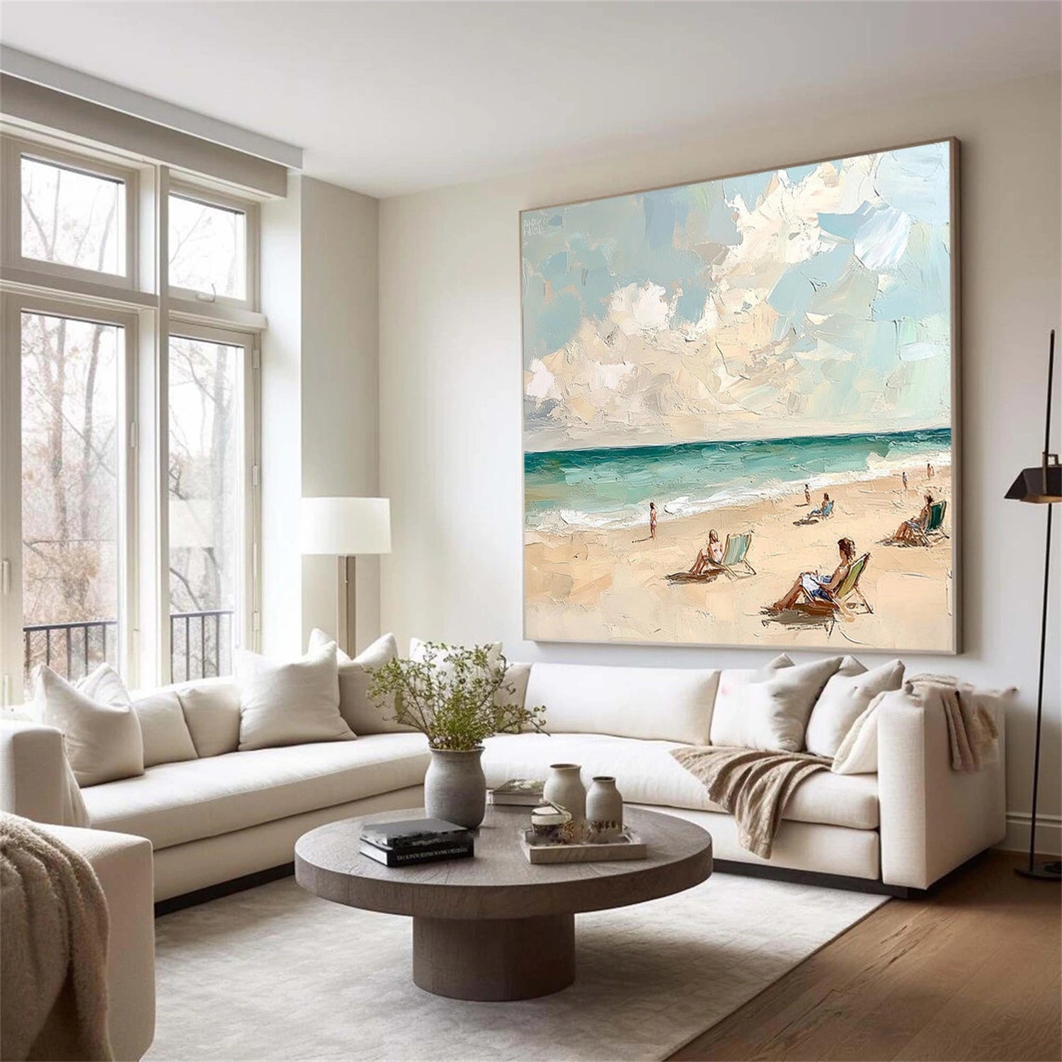 Sky And Ocean Abstract Wall Art #SO417