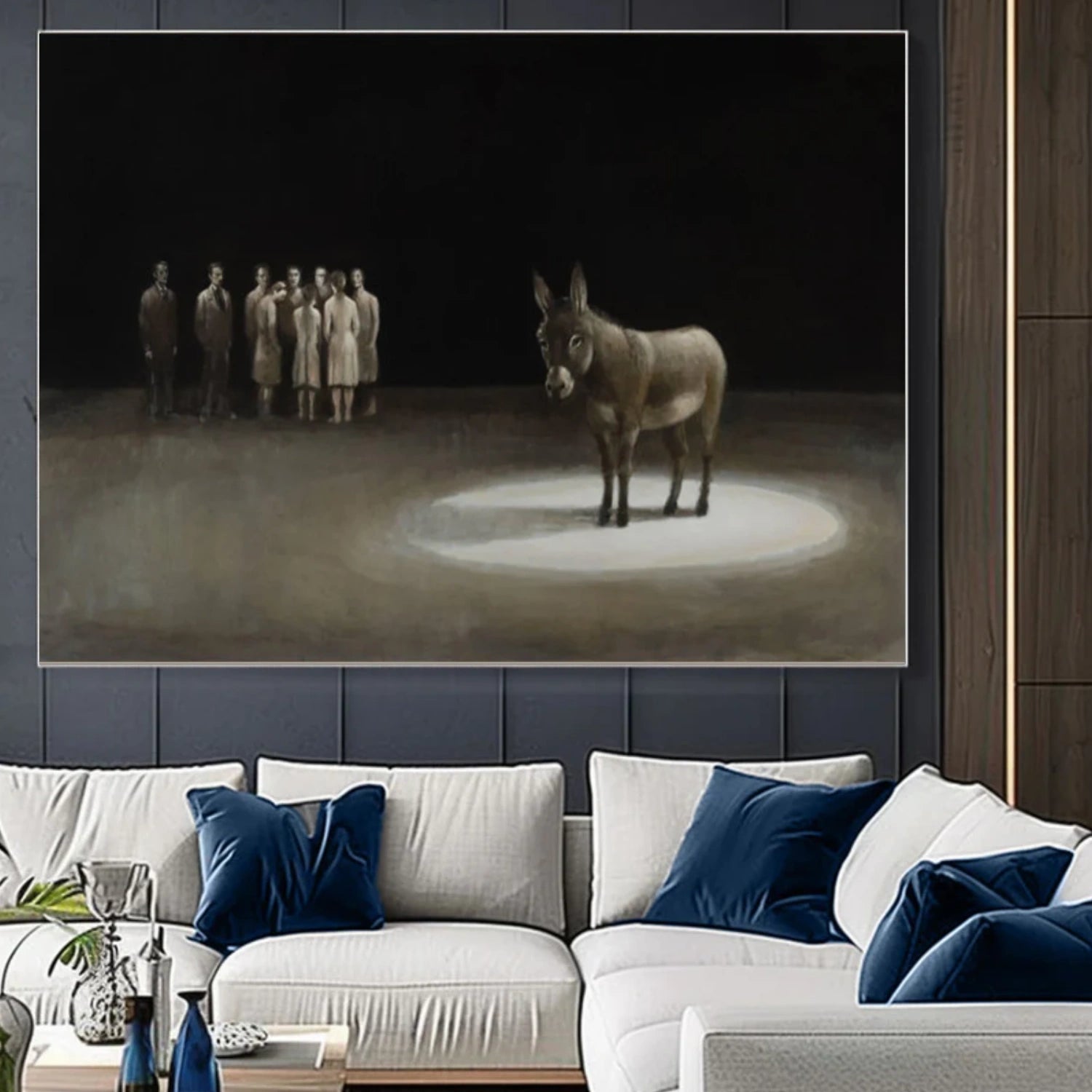 Abstract Animal Art Donkey Wall Art #AT053