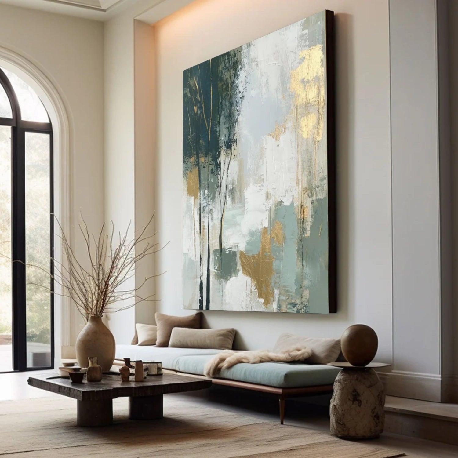 Tree And Flower Abstract Wall Art #TF135