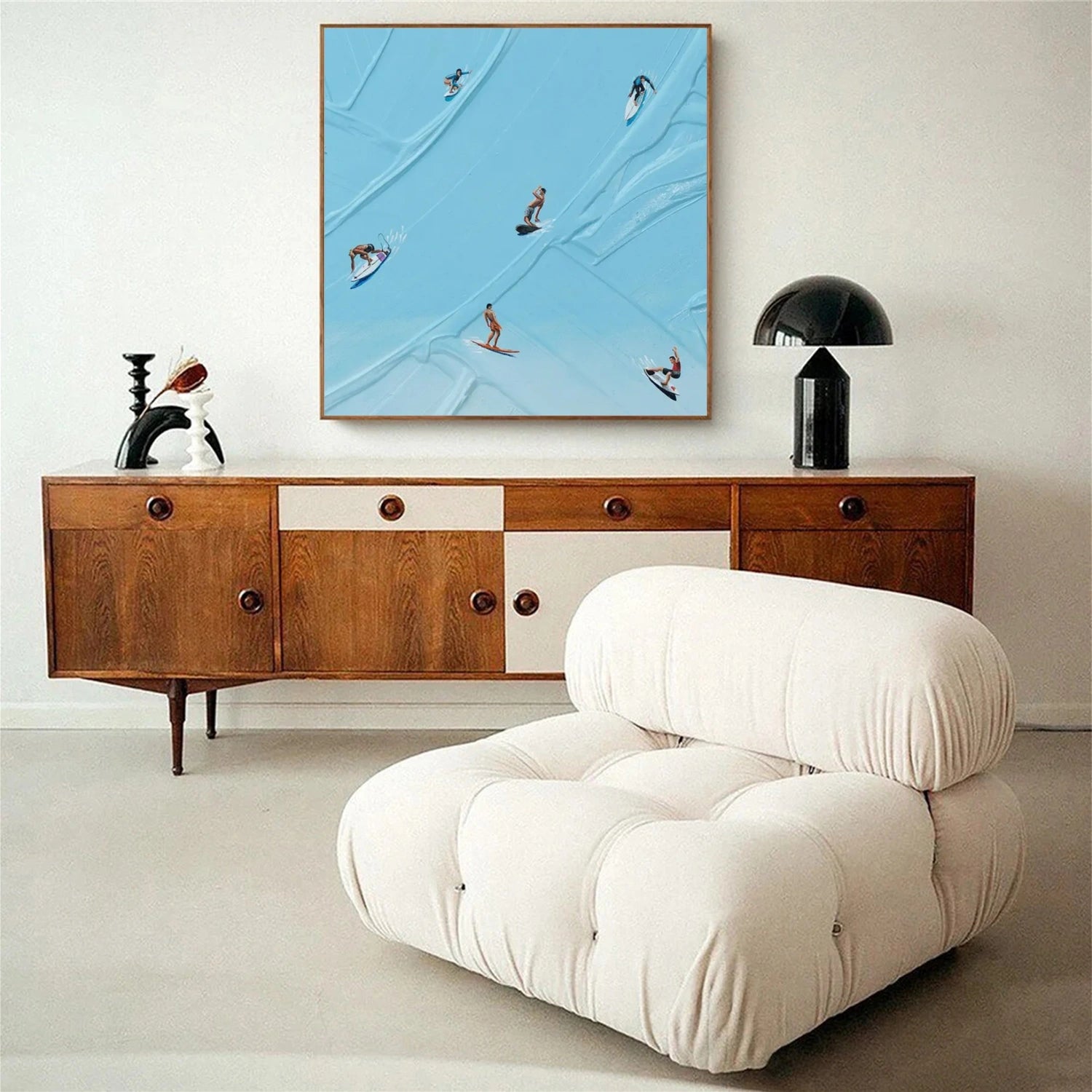 Surfing Sport Textured Wall Art #BA002