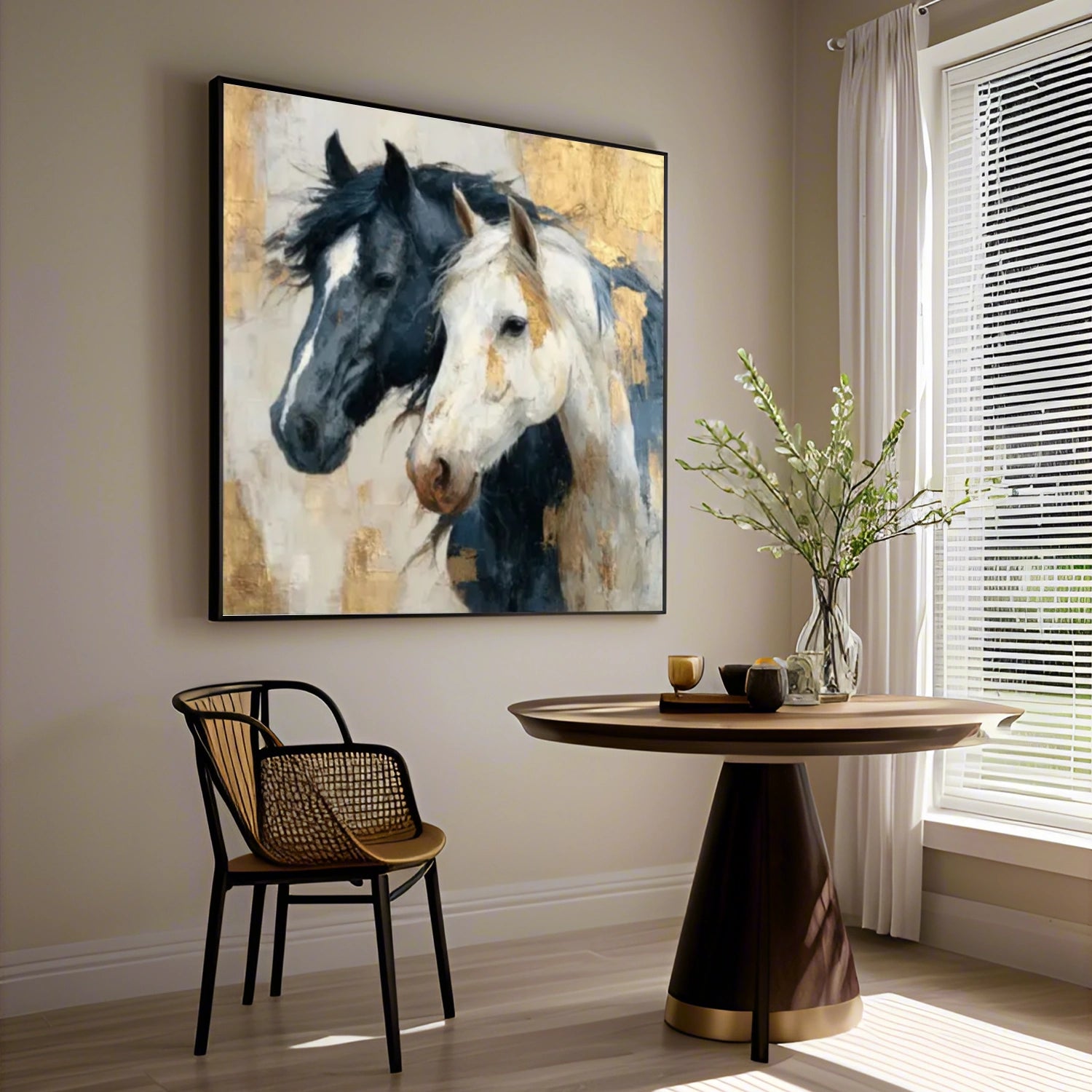 Abstract Animal Art Horse Wall Art #AT058