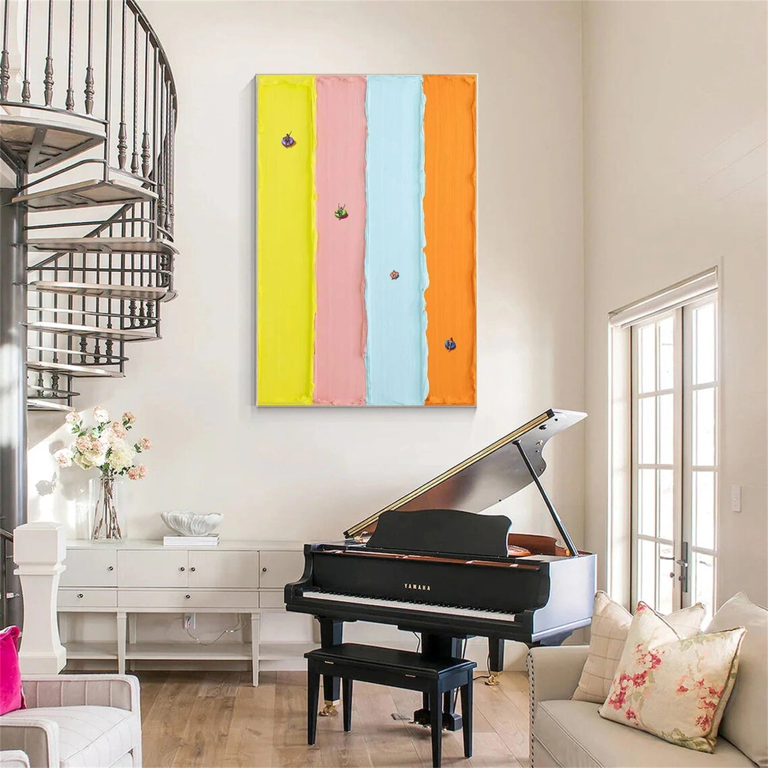 Surfing Sport Textured Wall Art #BA004