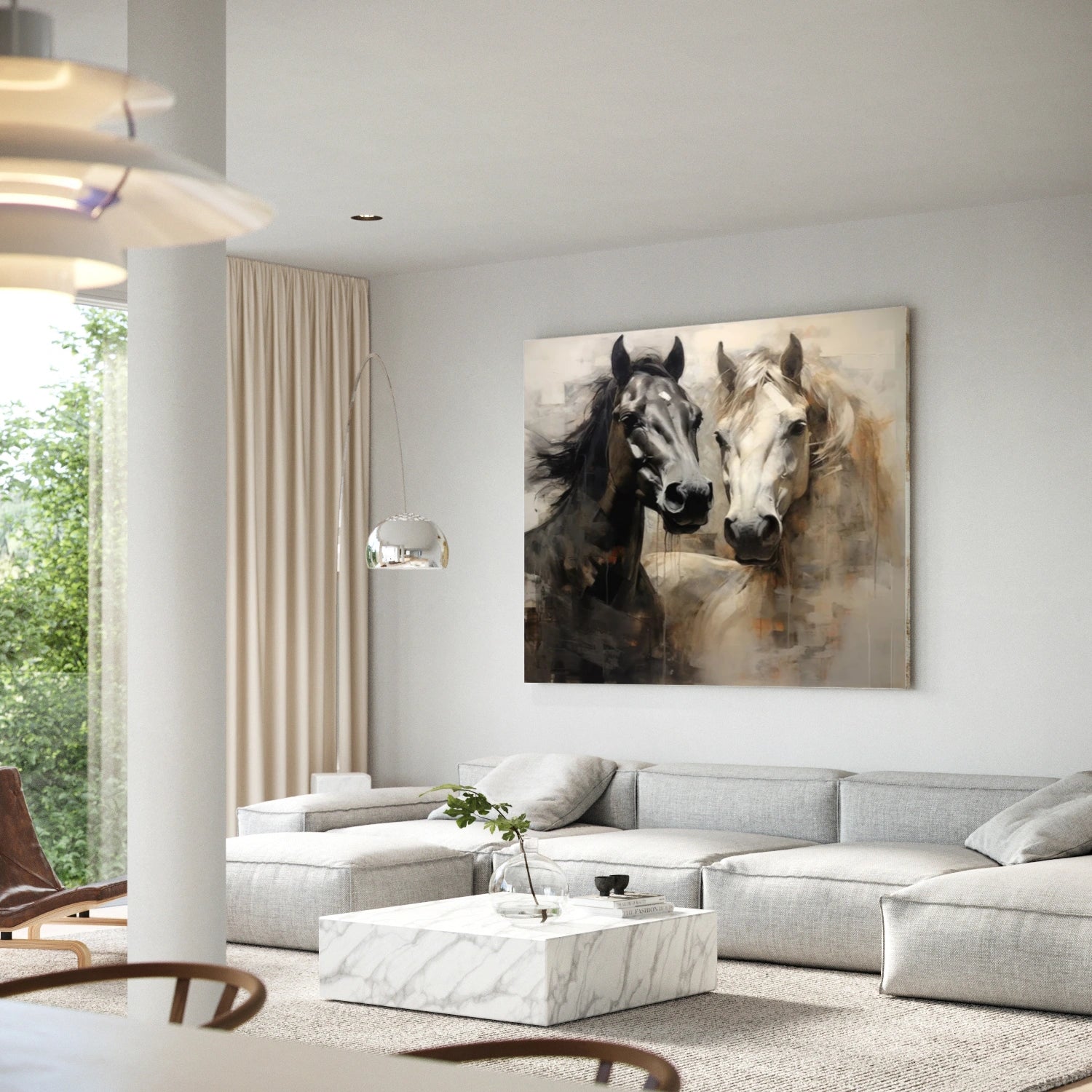 Abstract Animal Art Horse Wall Art #AT050