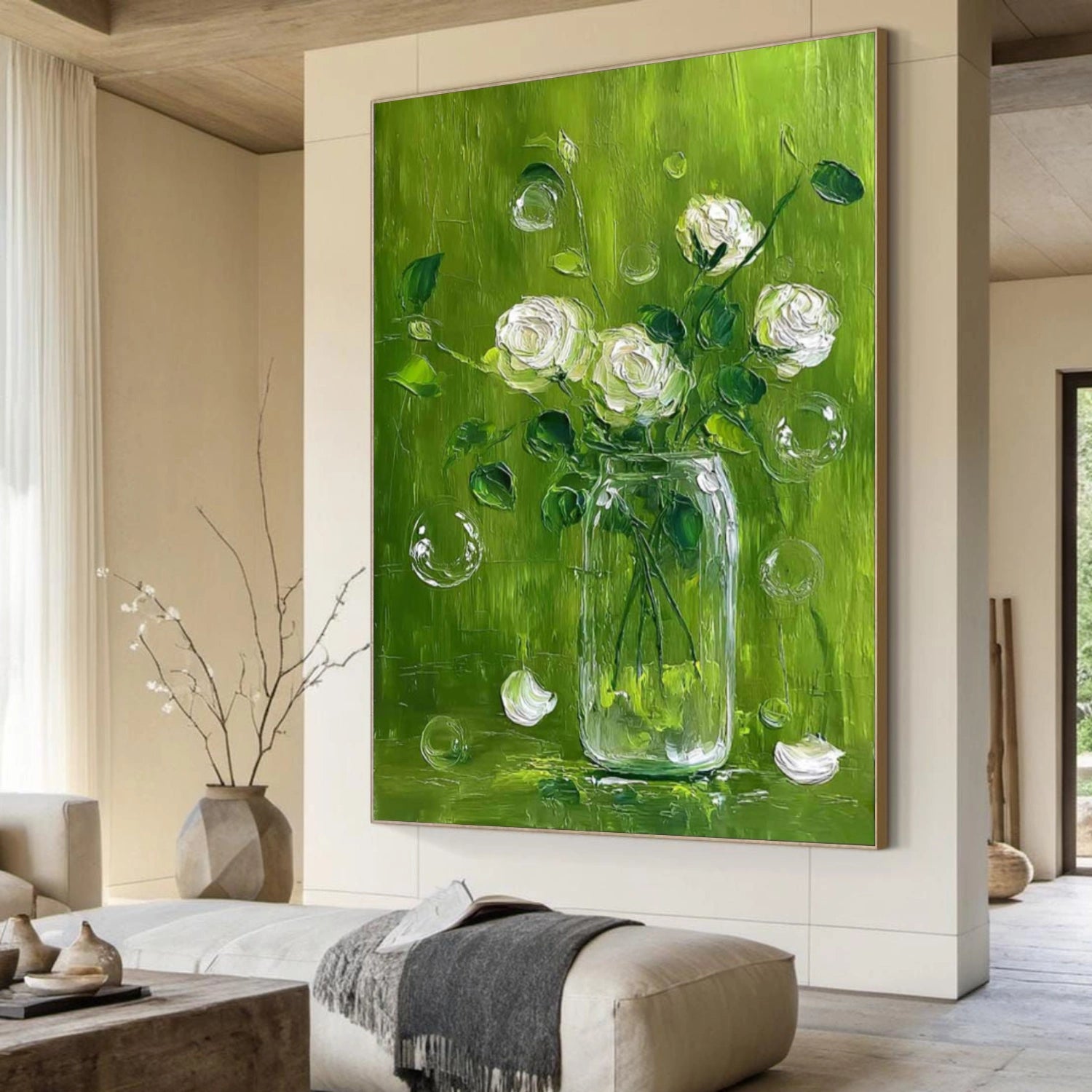 Tree And Flower Abstract Wall Art #TF195