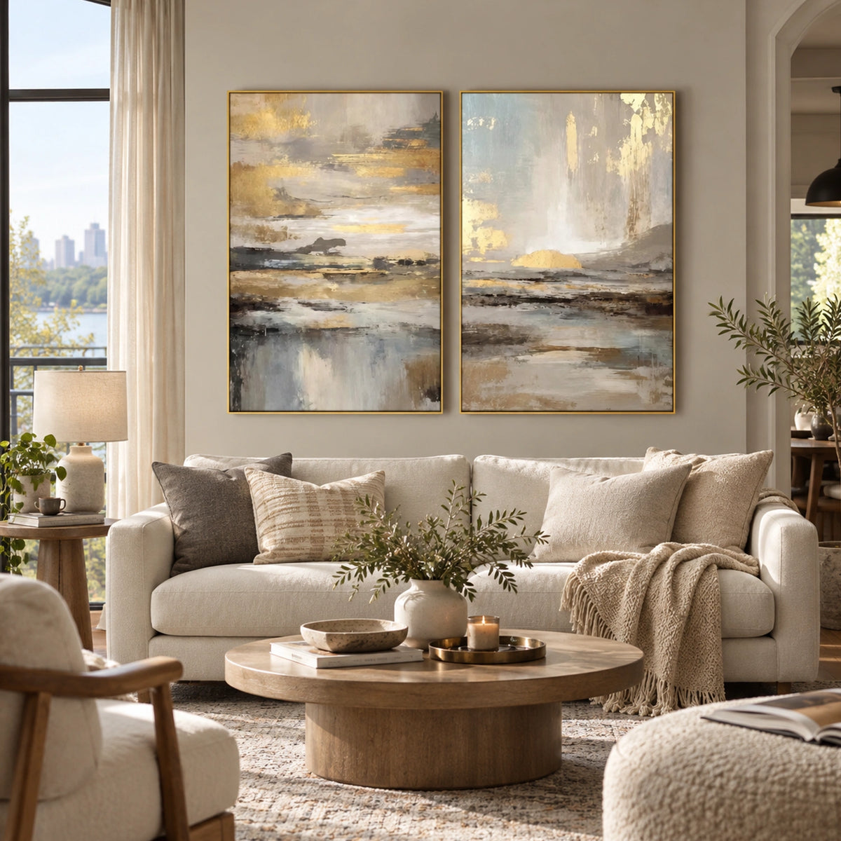 Abstract Wall Art Set of 2 #AW289