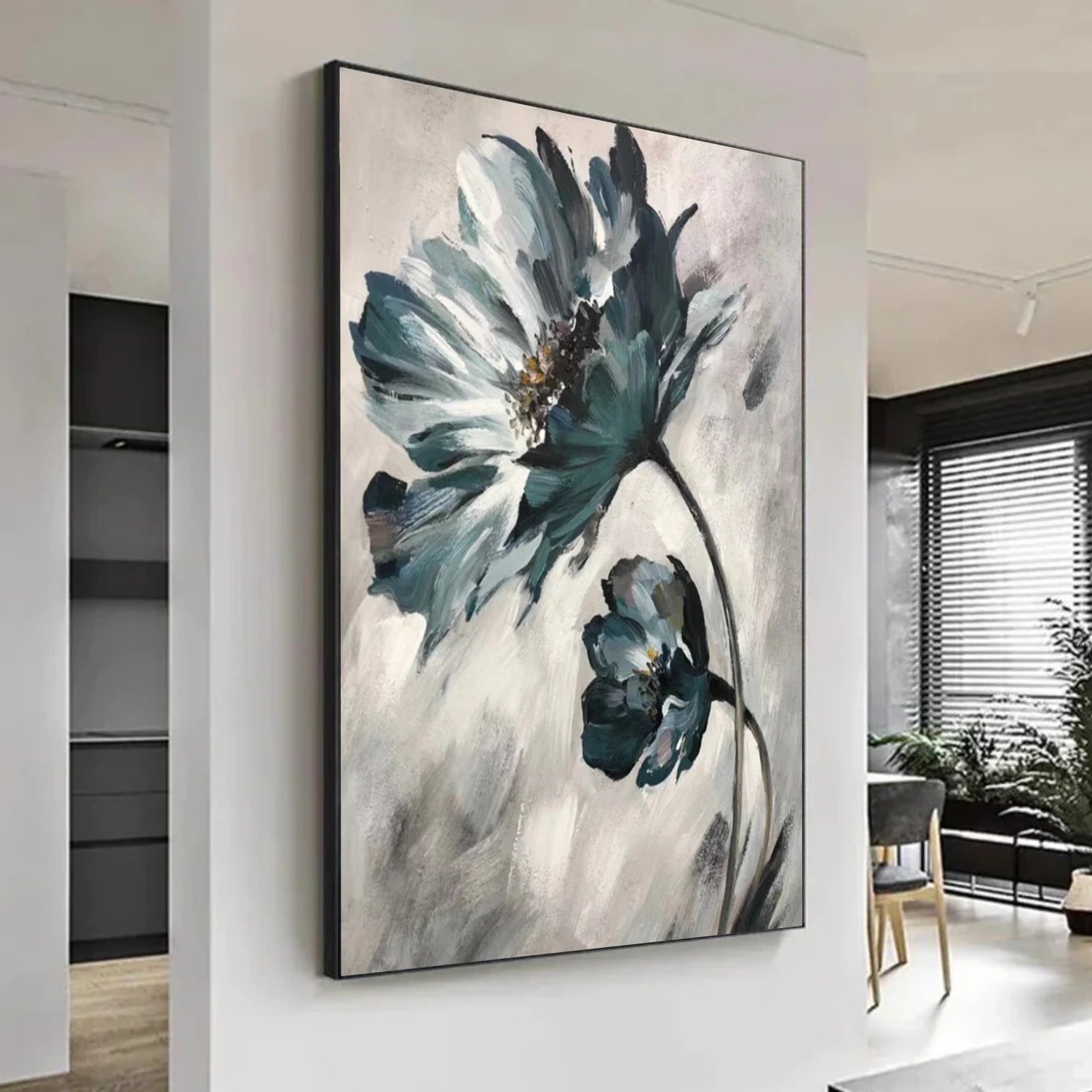 Tree And Flower Abstract Wall Art #TF158
