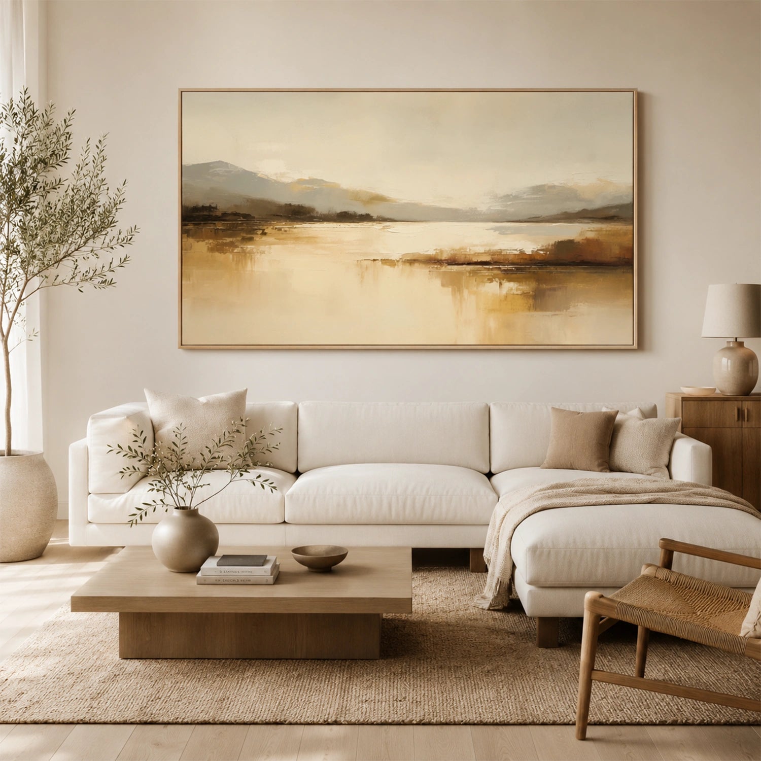 Abstract Mountain Canvas Art #WT266