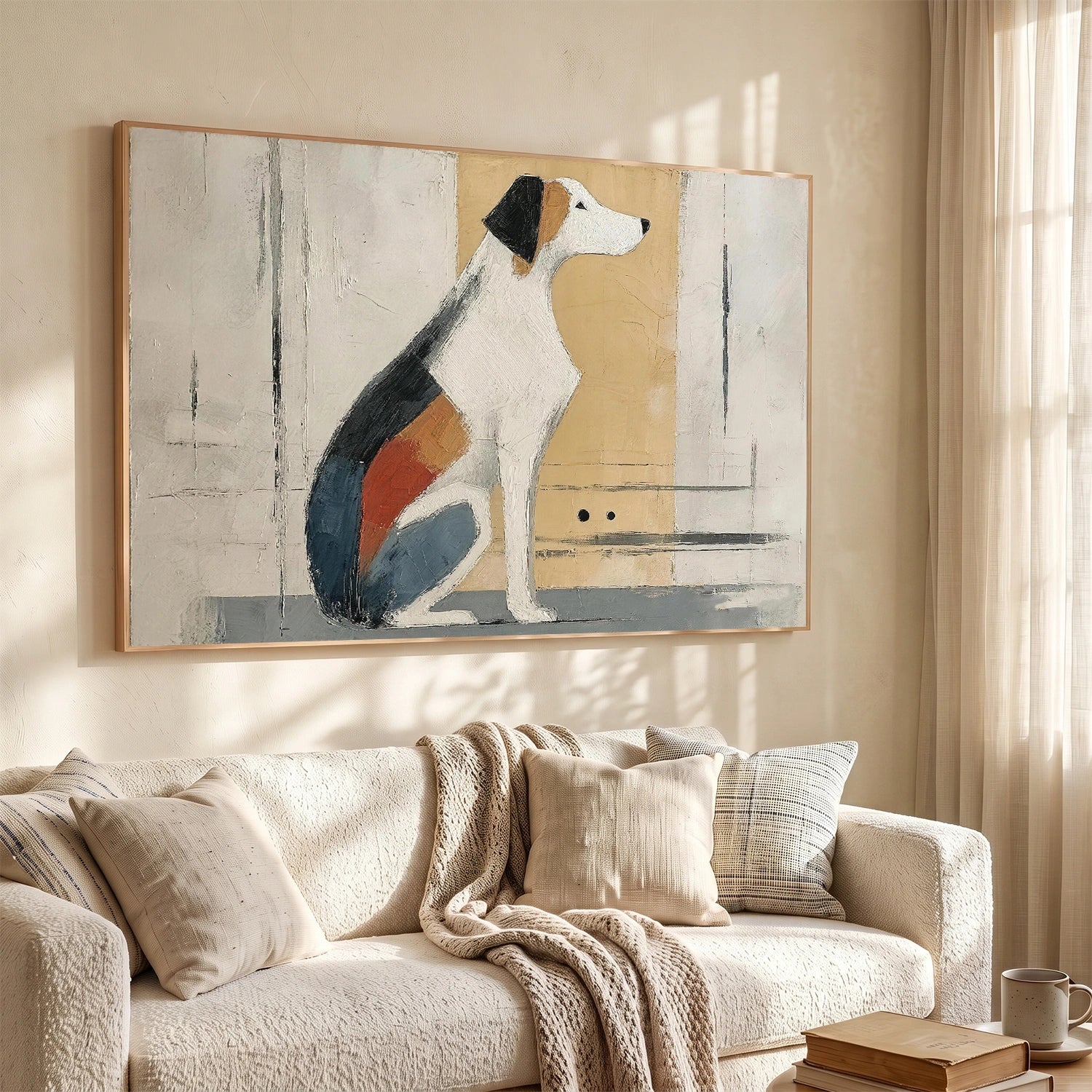 Abstract Animal Art Dog Wall Art #AT087