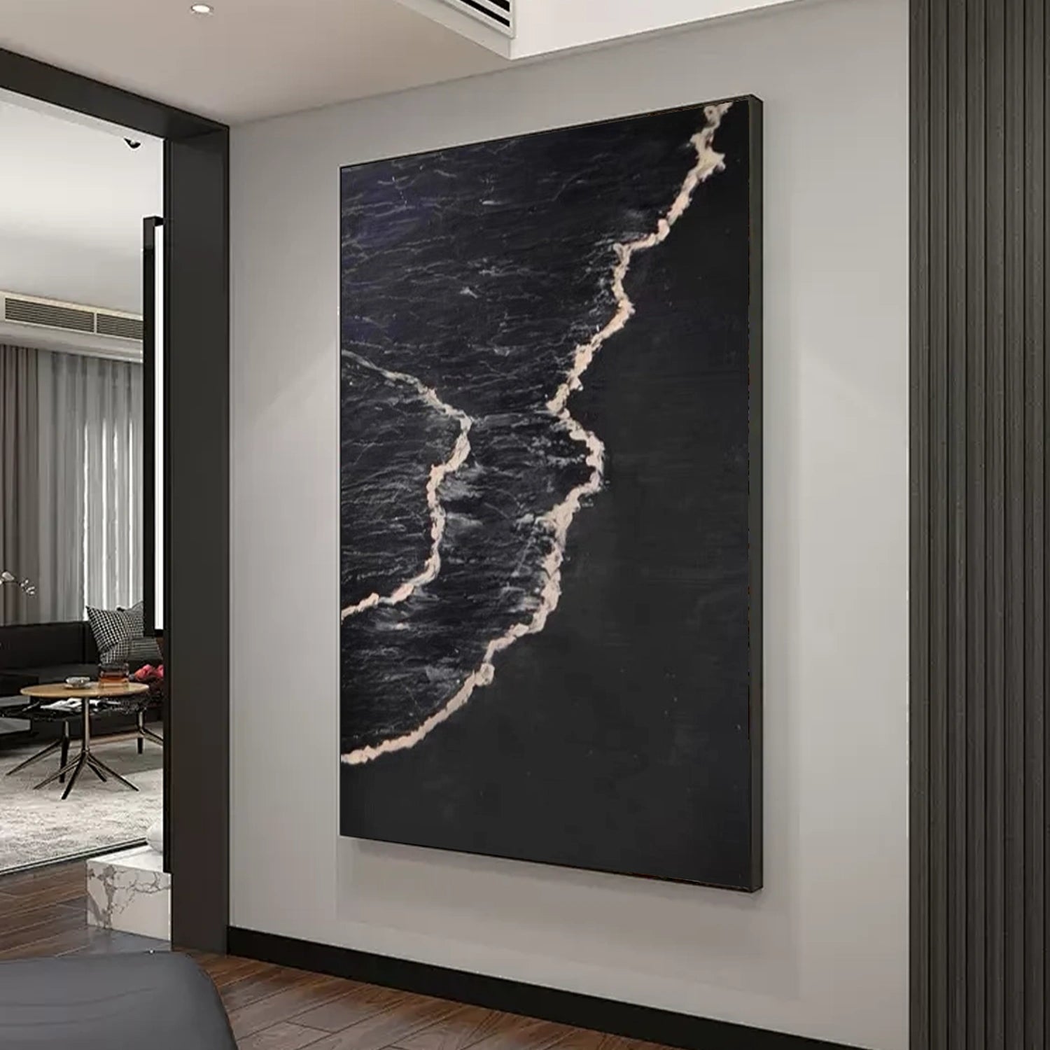 Sky And Ocean Abstract Wall Art #SO365