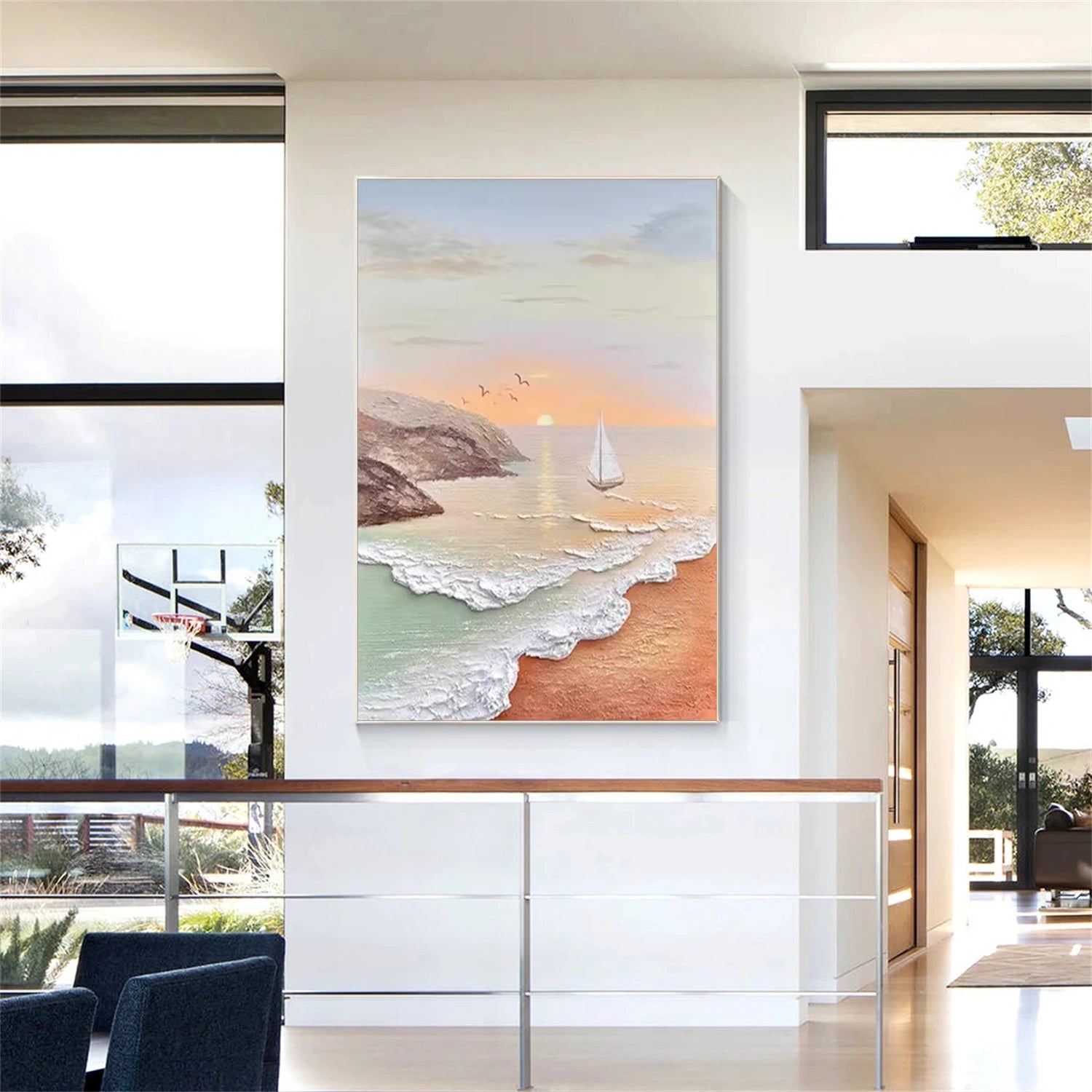 Sky and Ocean Painting #SO203