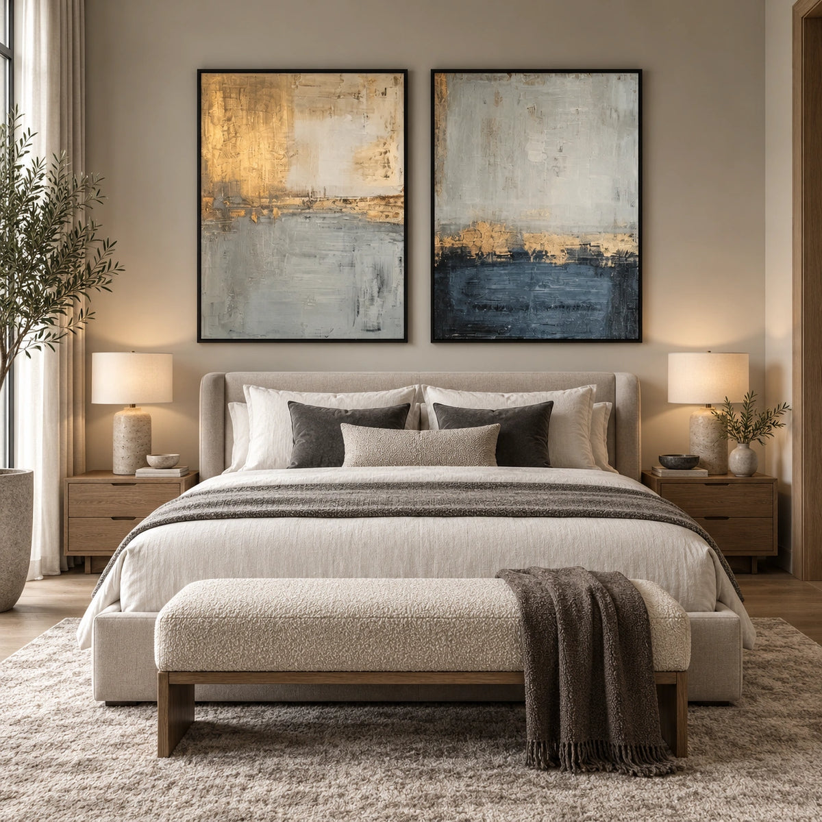 Abstract Wall Set of 2 Art #AW261