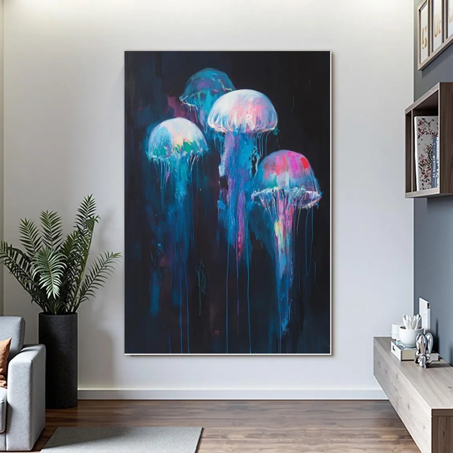 Abstract Animal Art Jellyfish Wall Art #AT025