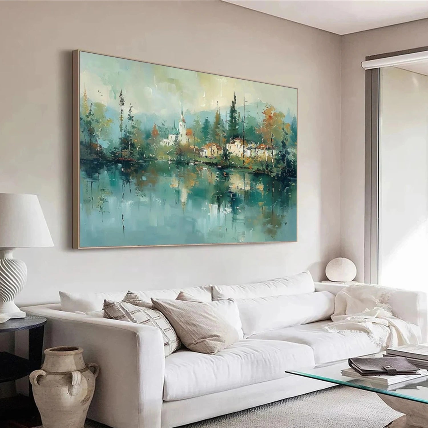 Sky And Ocean Abstract Wall Art #SO353