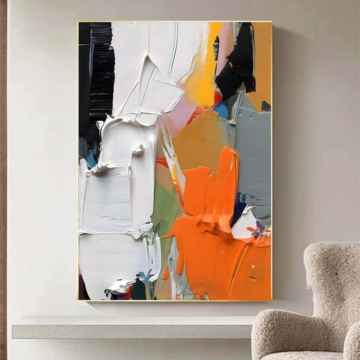 Zoes Deco Original Hand-Painted Abstract/Minimalist/Abstract