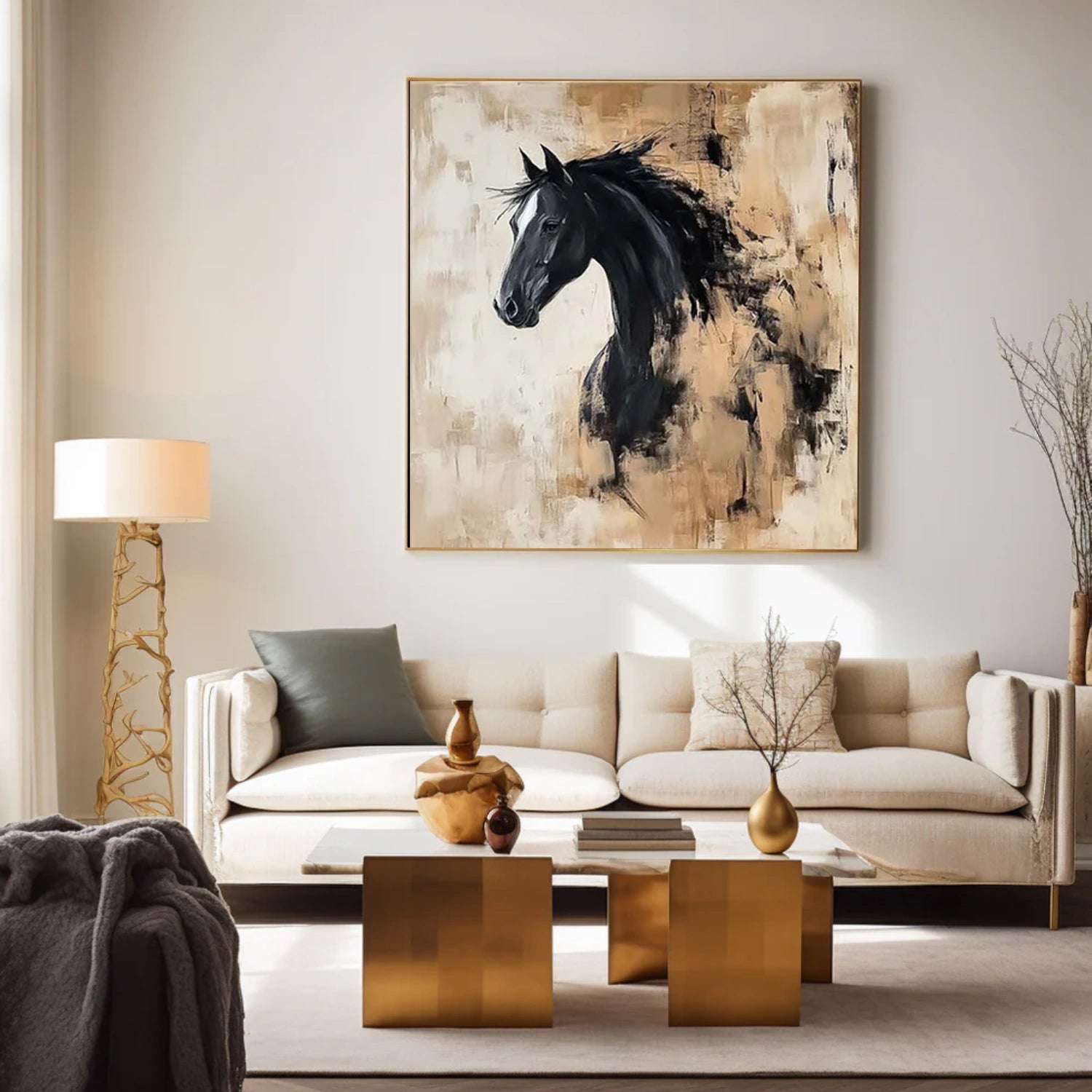 Abstract Animal Horse Wall Art #AT072