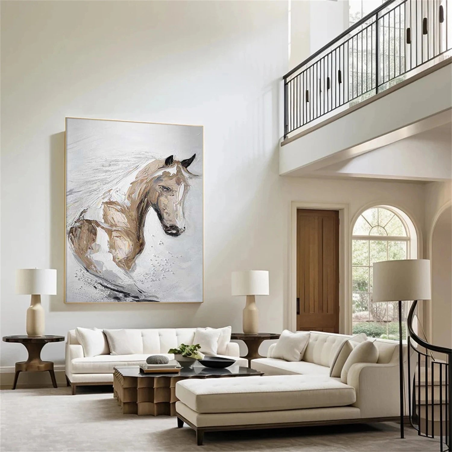 Abstract Animal Horse Wall Art #AT071