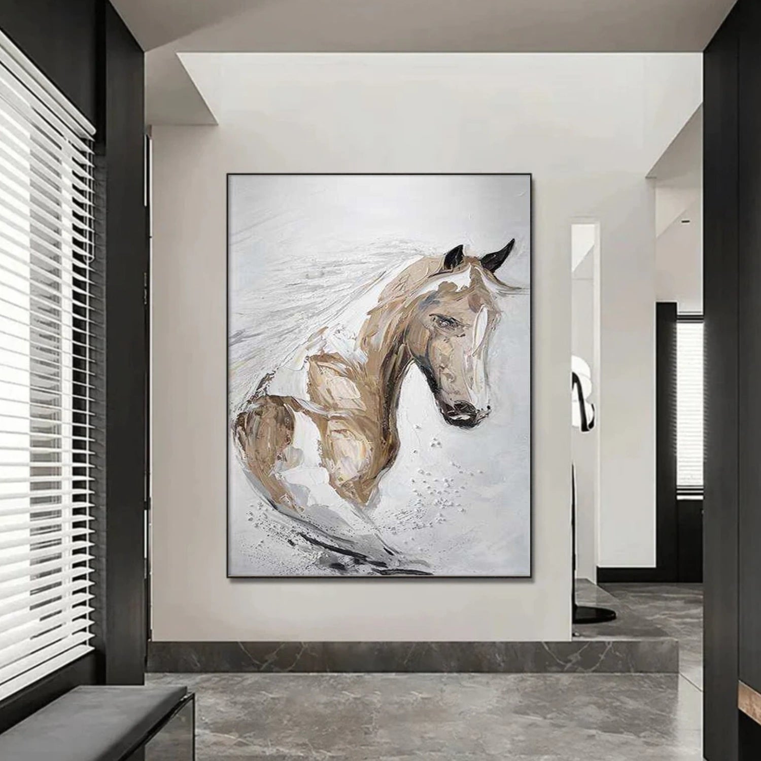 Abstract Animal Horse Wall Art #AT071