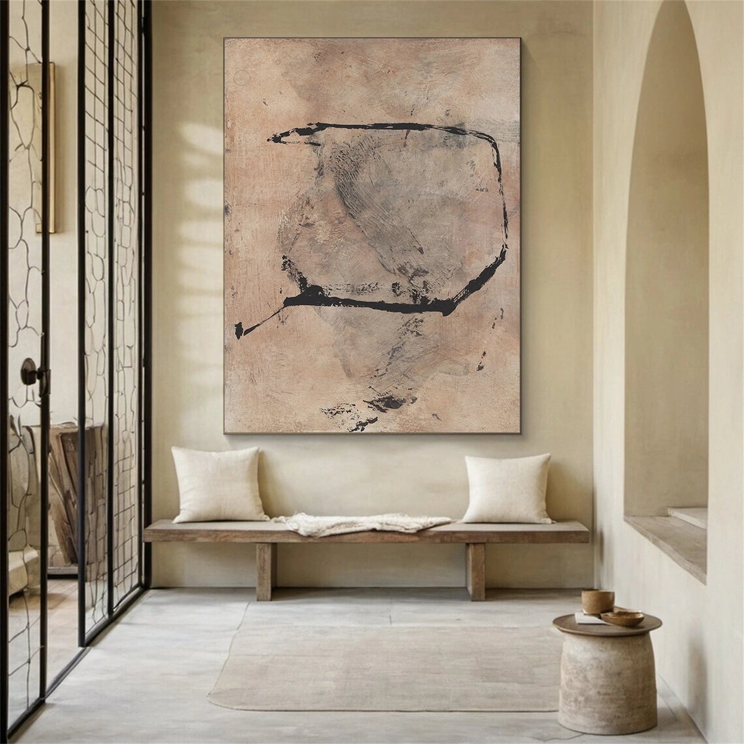 Wabi Sabi Abstract Canvas Art #WA198