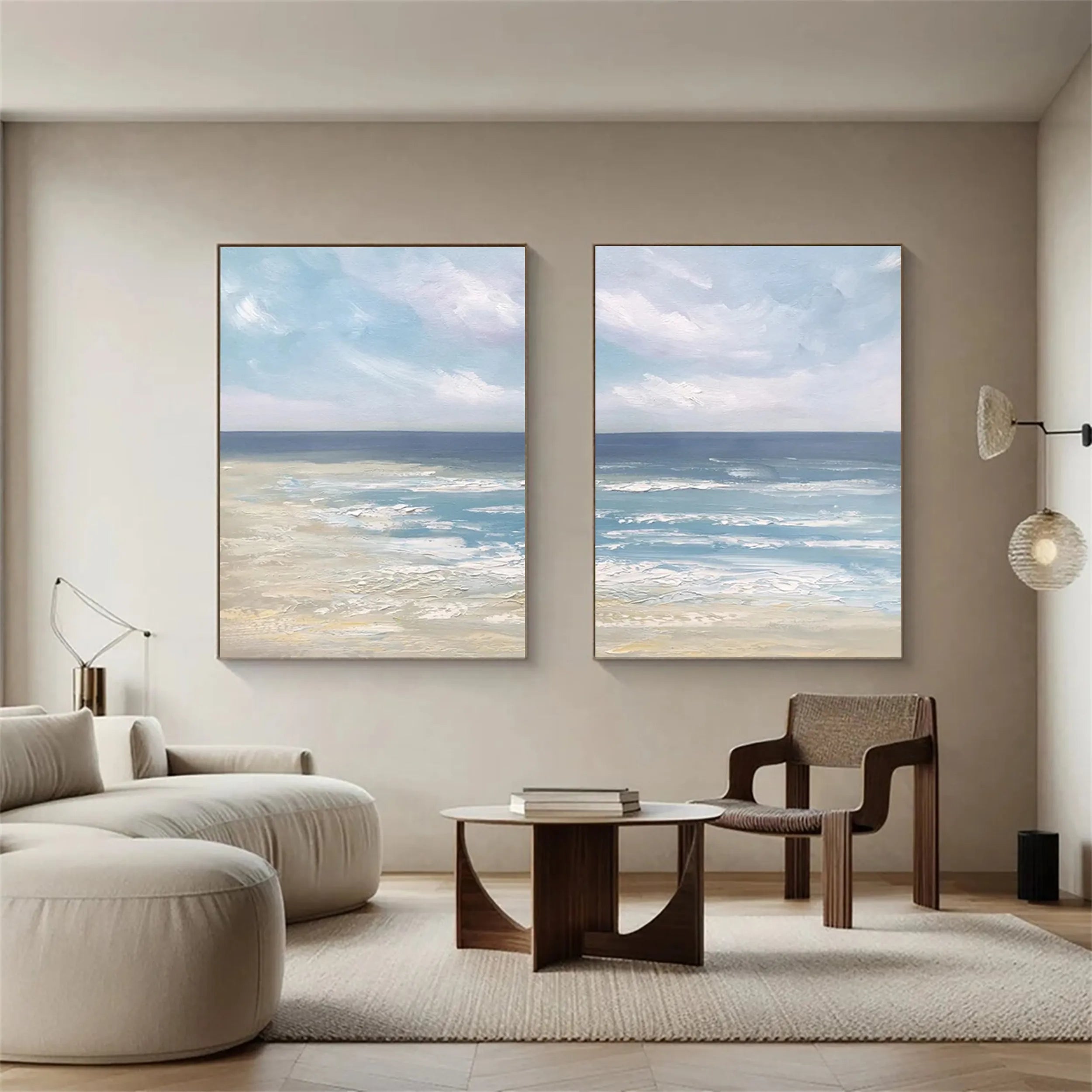 Sky And Ocean Painting Set of 2 #SO081
