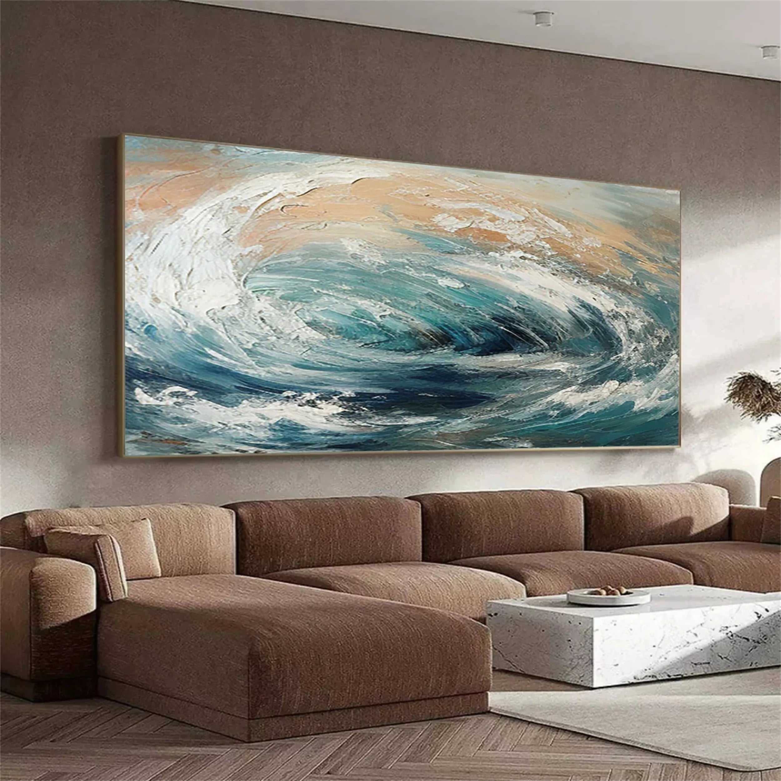 Sky And Ocean Painting #SO095