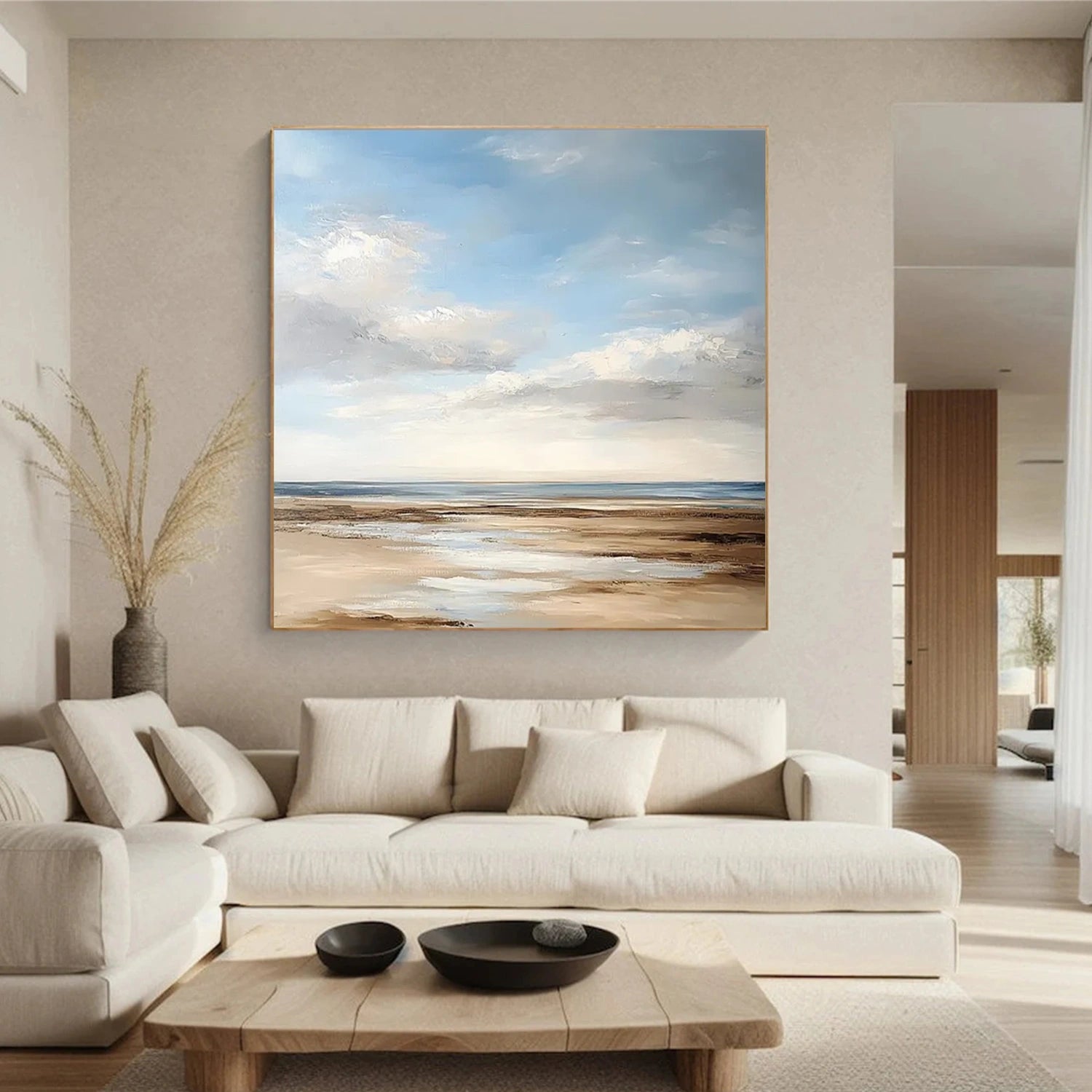 Sky And Ocean Abstract Wall Art #SO307