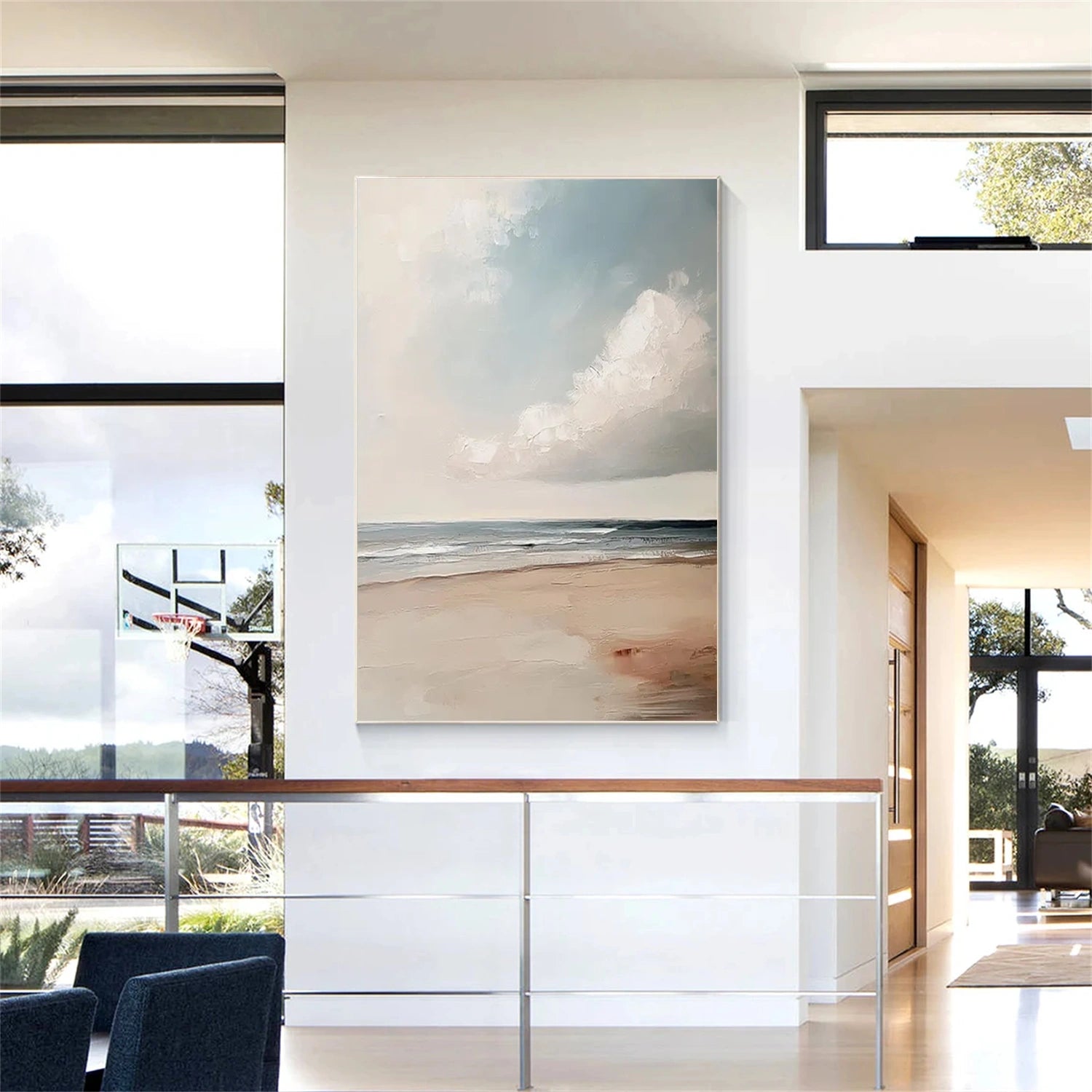 Sky And Ocean Abstract Wall Art #SO306