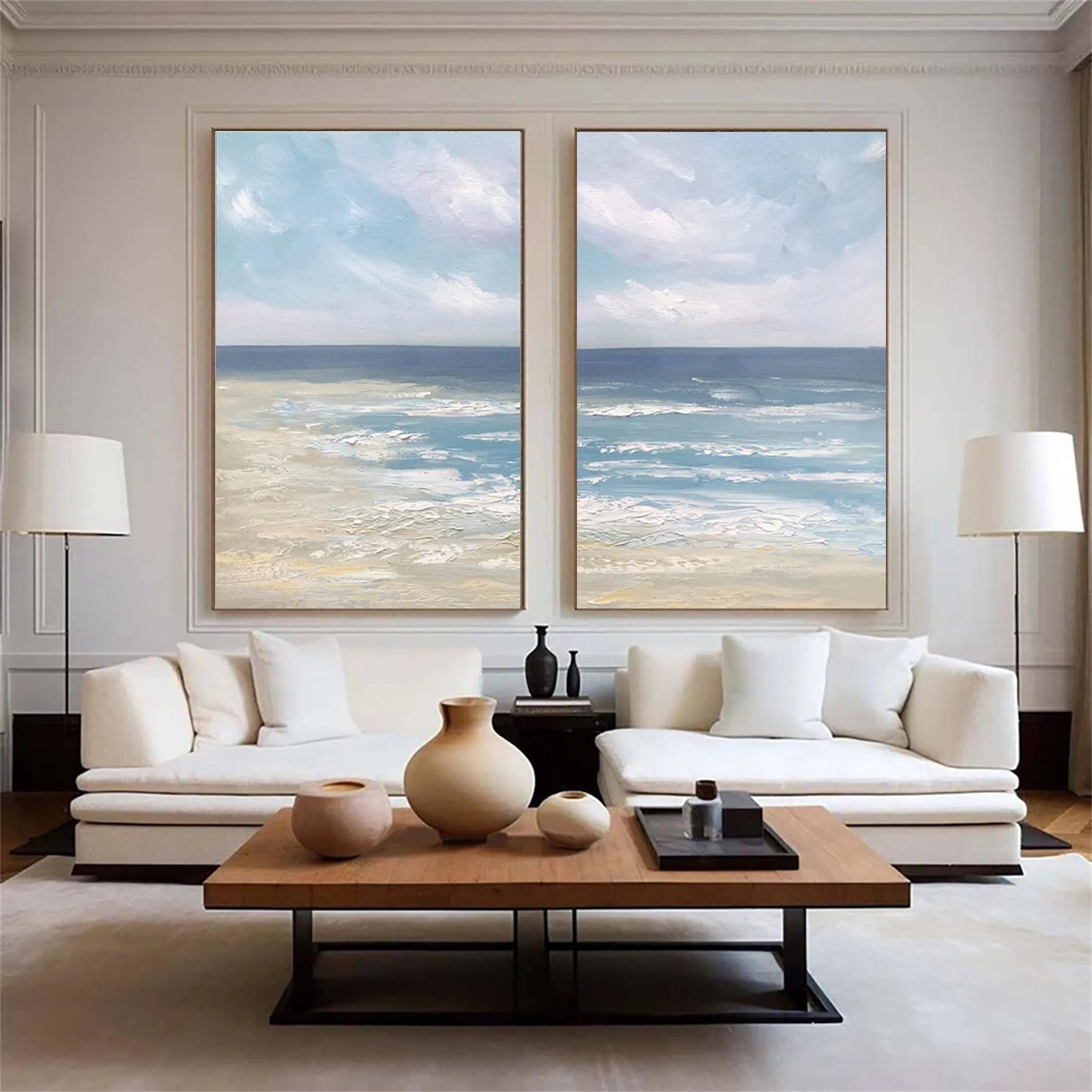 Sky And Ocean Painting Set of 2 #SO081