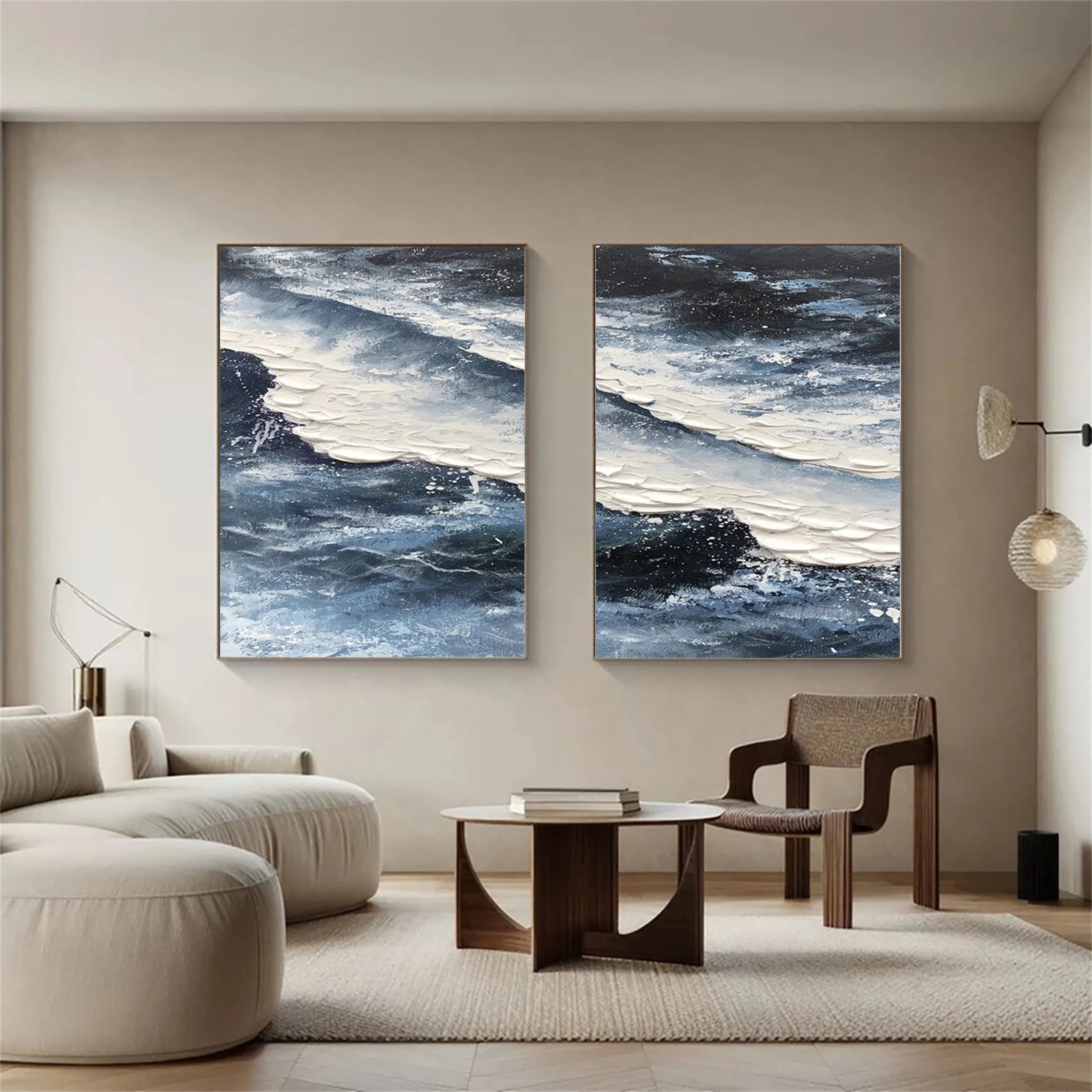 Sky And Ocean Painting Set of 2 #SO082