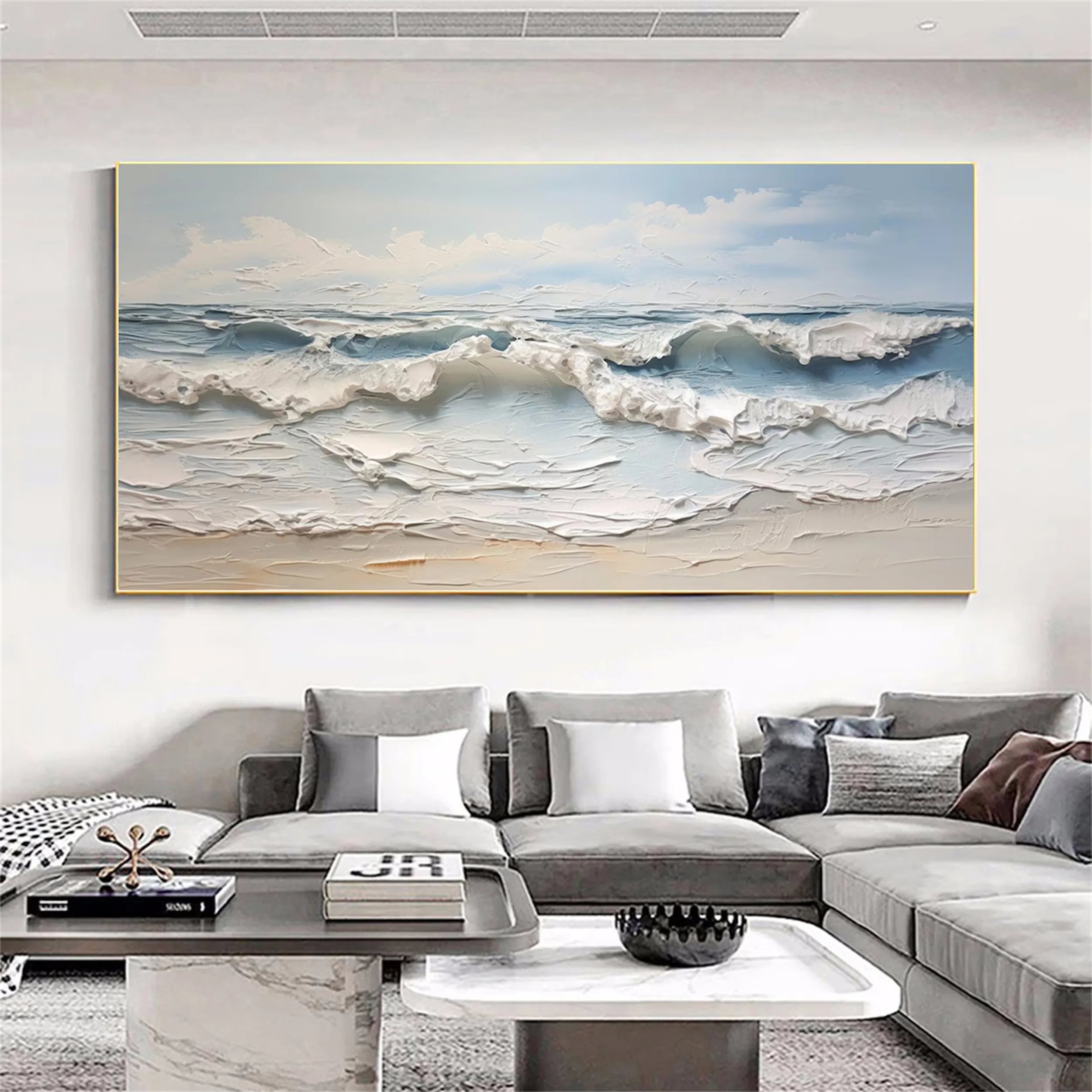 Sky And Ocean Painting #SO086