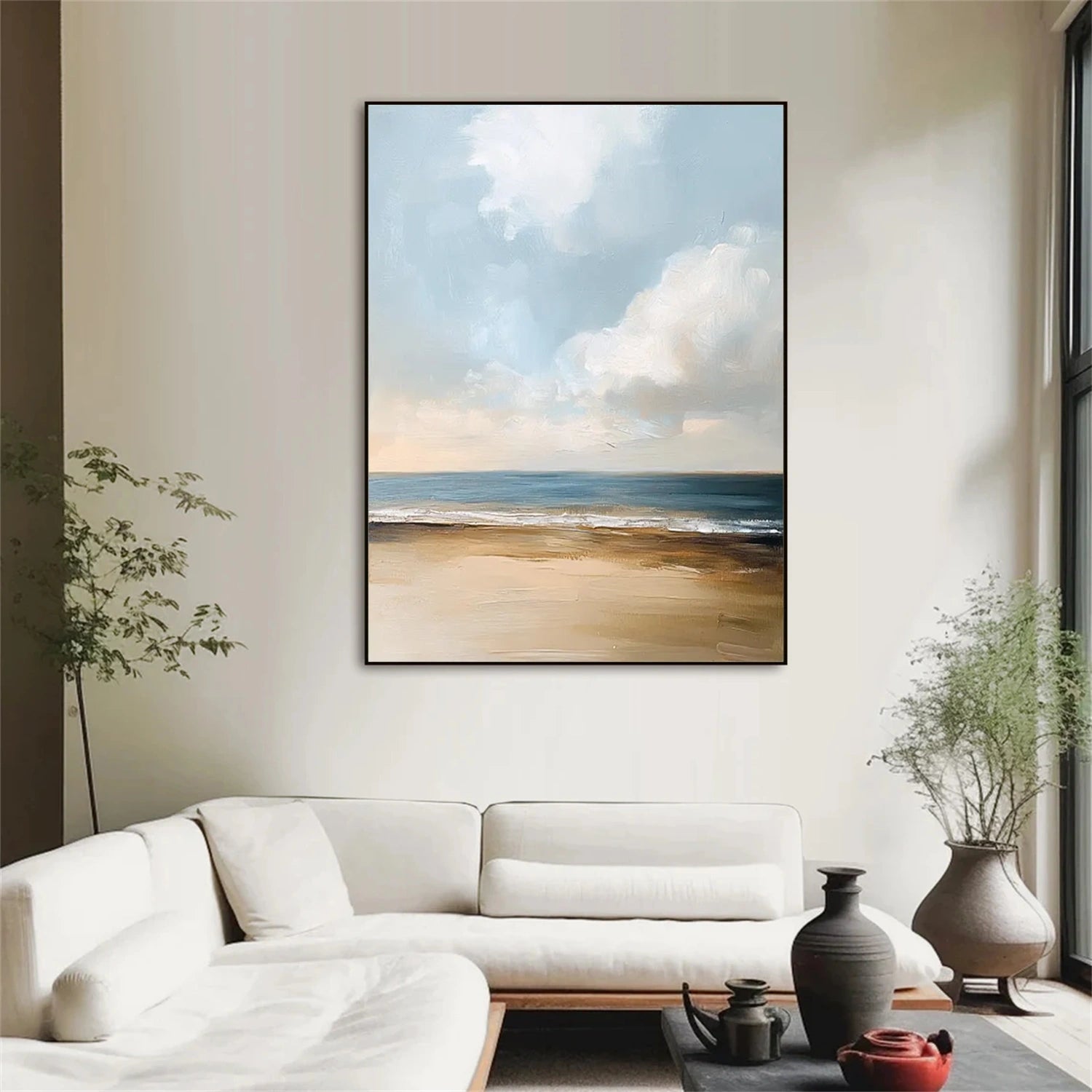 Sky And Ocean Abstract Wall Art #SO305