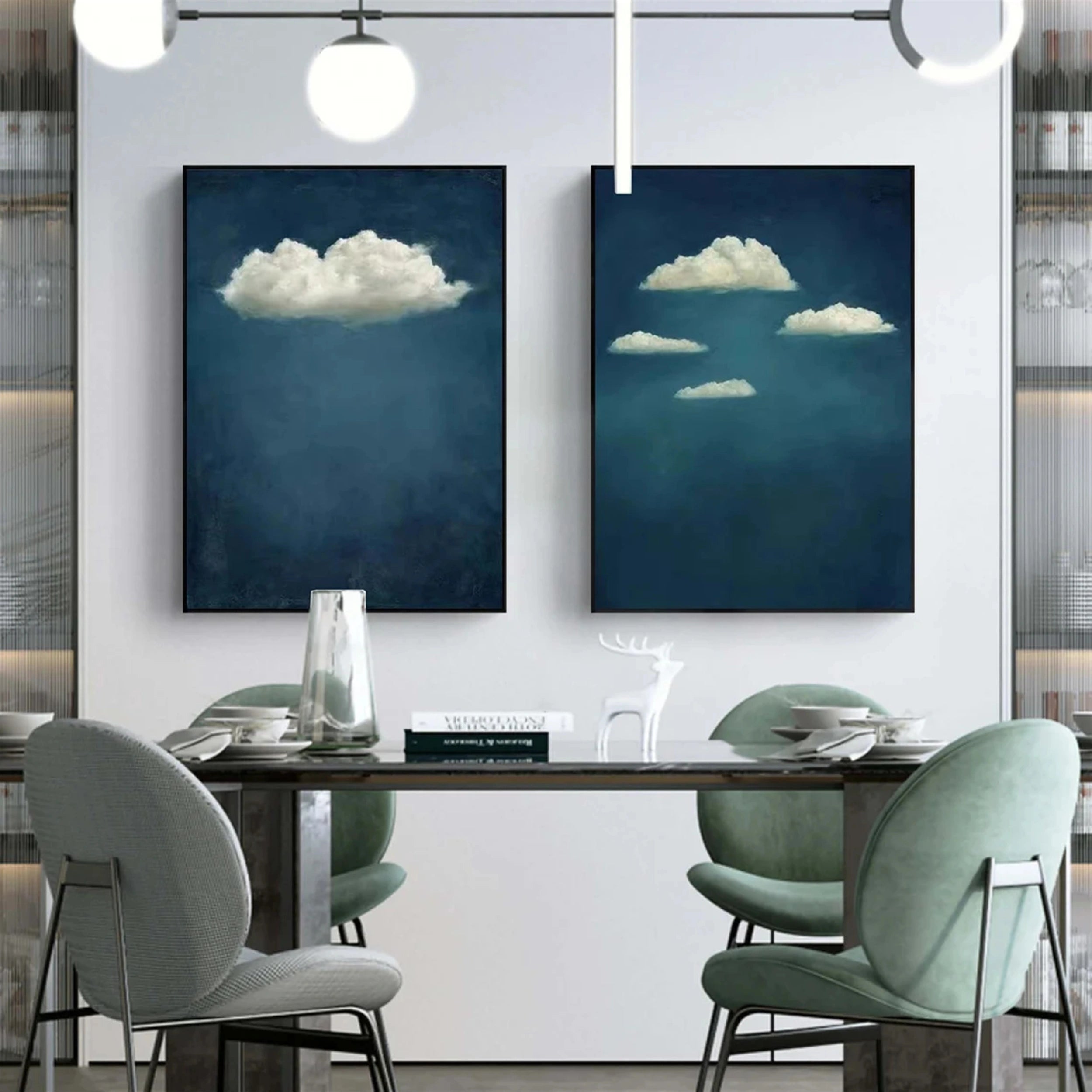 Sky And Ocean Painting Set of 2 #SO035
