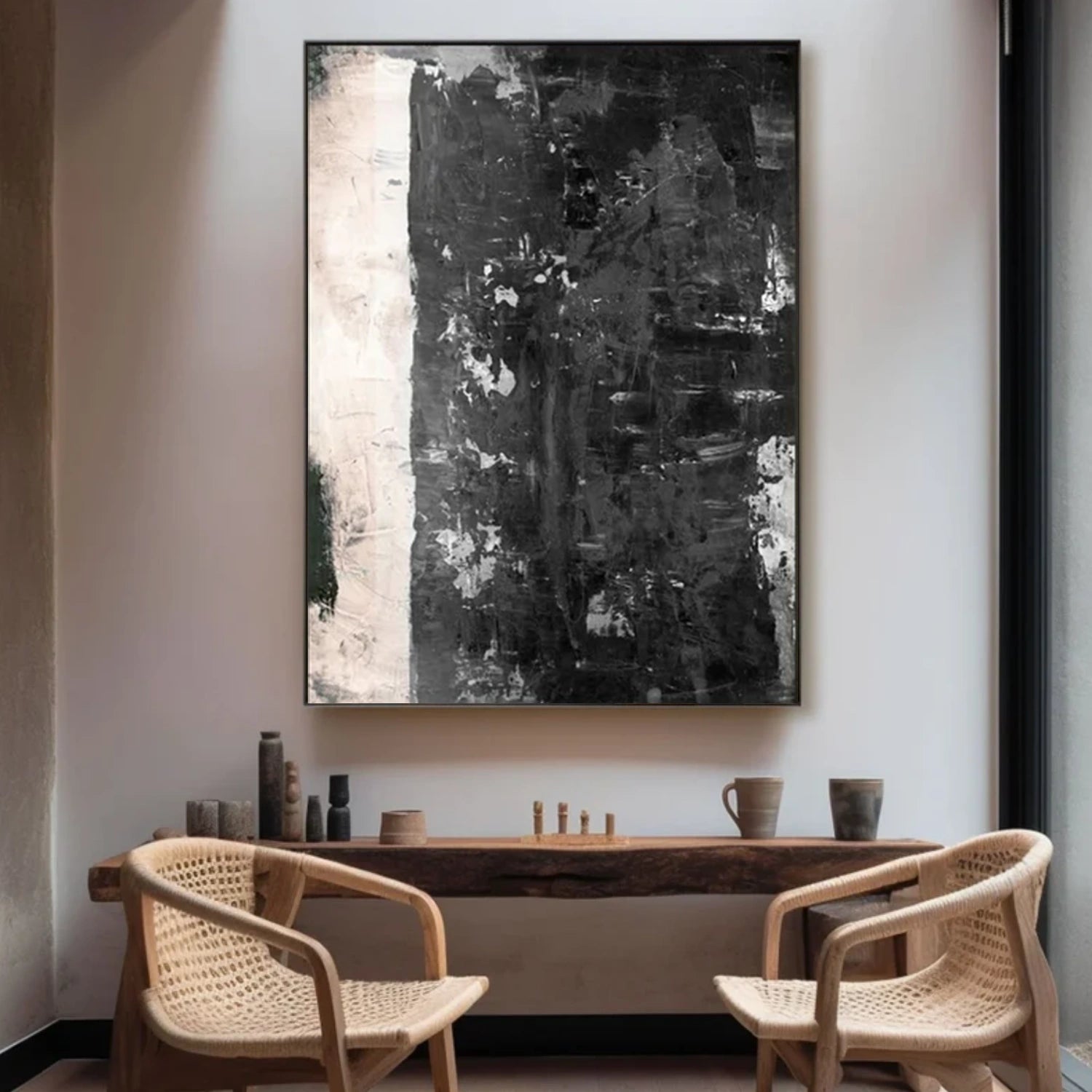 Wabi Sabi Abstract Canvas Art #WA243