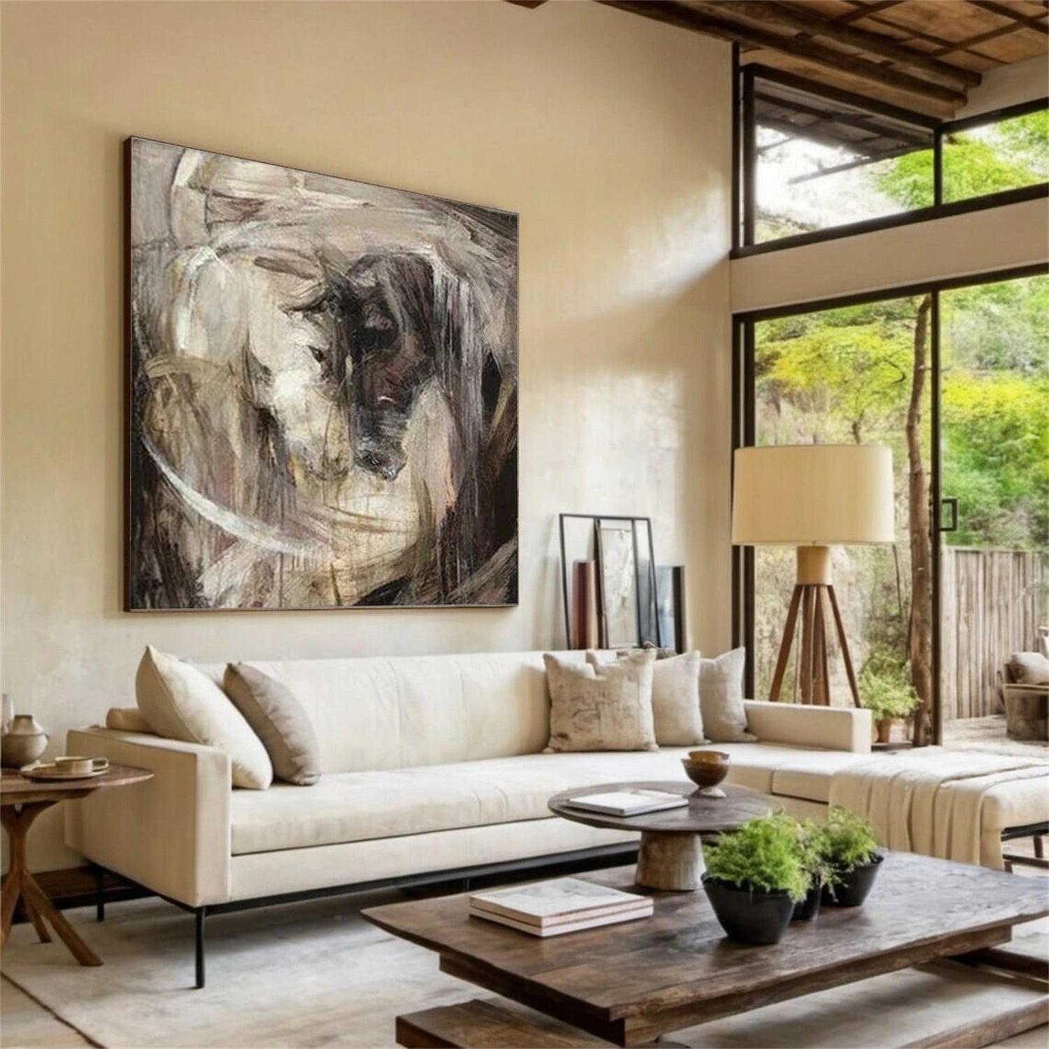 Abstract Animal Horse Wall Art #AT073