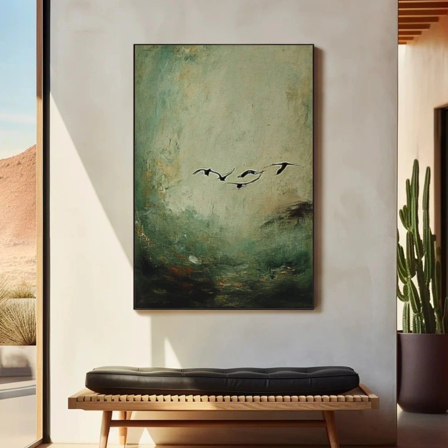 Wabi Sabi Abstract Canvas Art #WA244