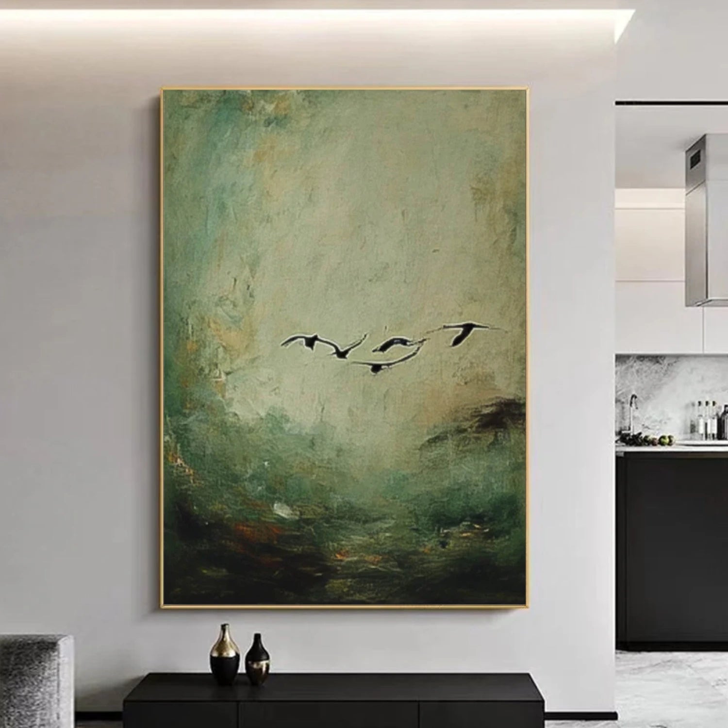 Wabi Sabi Abstract Canvas Art #WA244