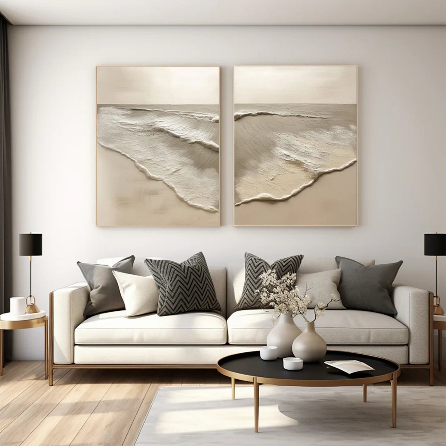 Sky And Ocean Painting Set of 2 #SO227