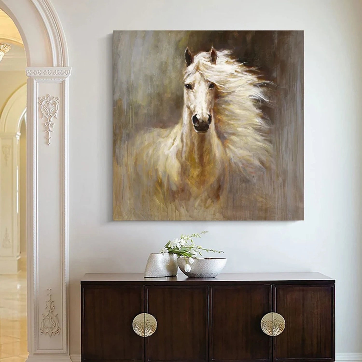 Abstract Animal Art Horse Wall Art #AT012