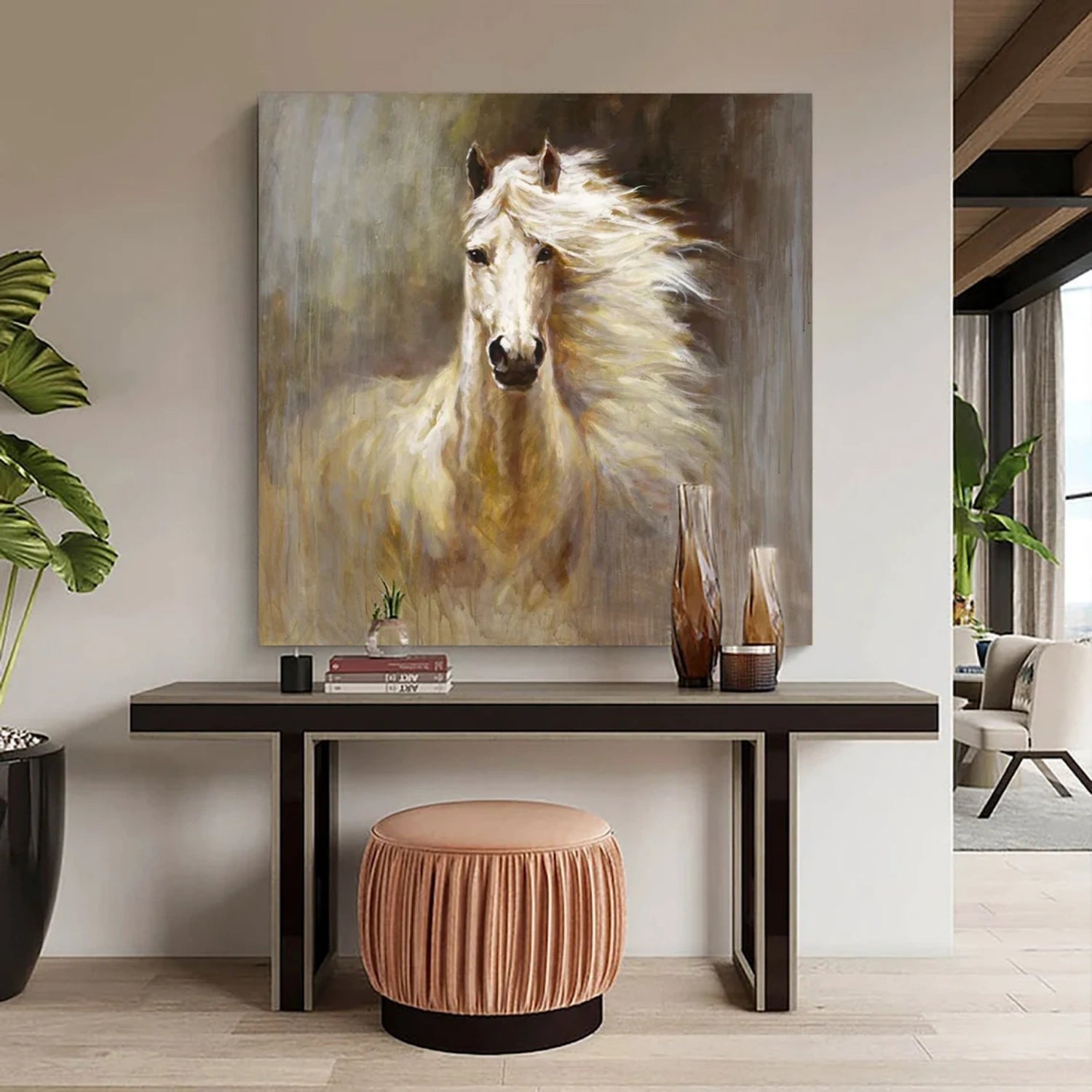 Abstract Animal Art Horse Wall Art #AT012