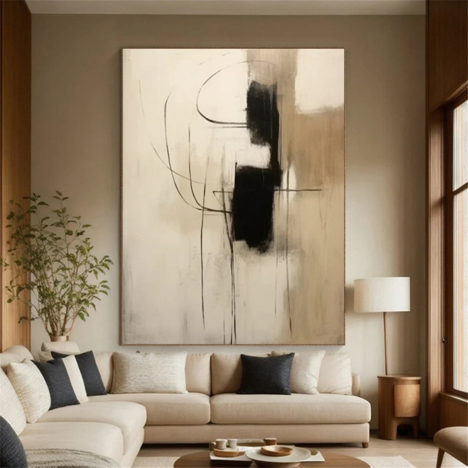 Wabi Sabi Abstract Canvas Art #WA186